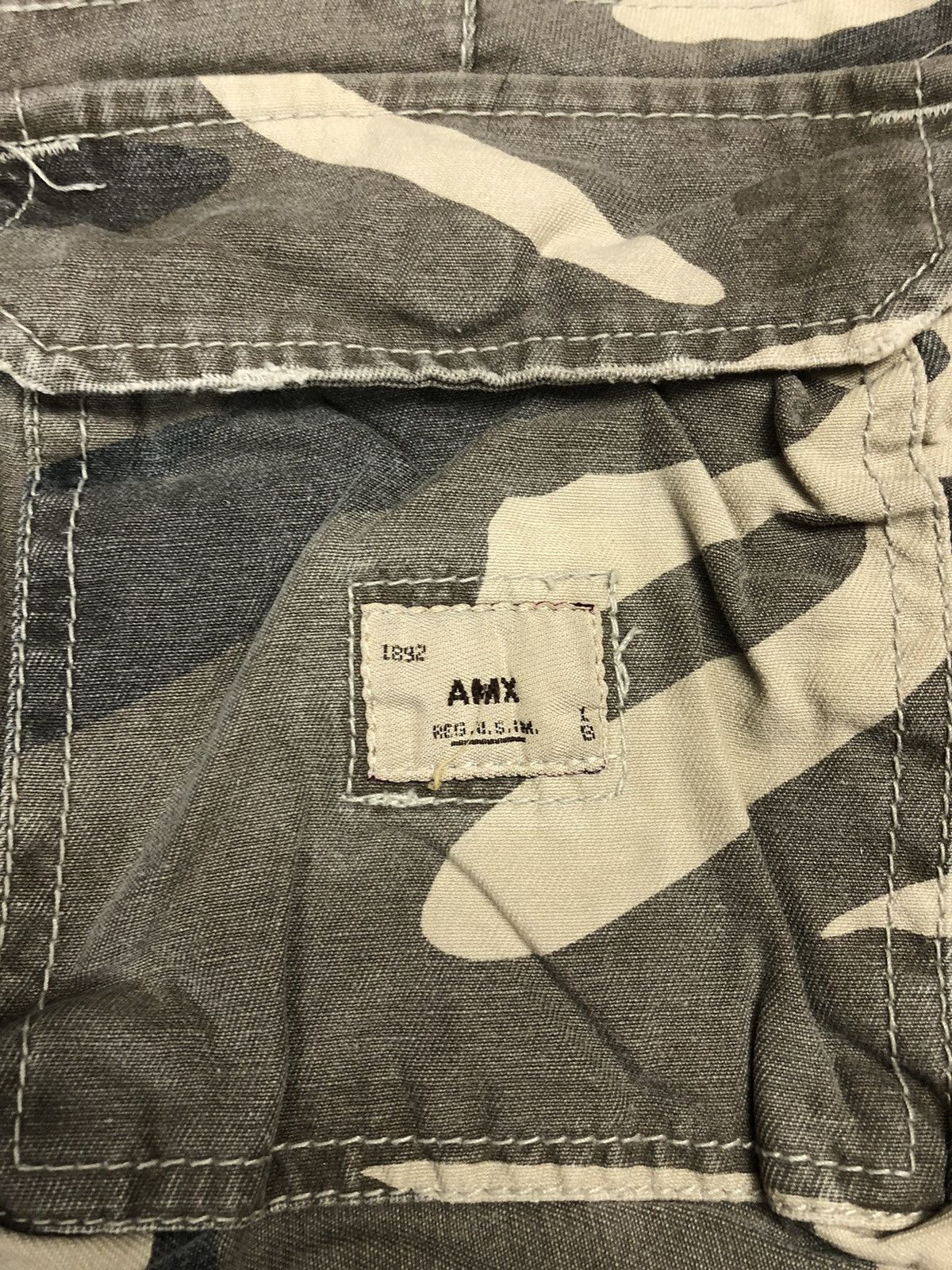 Japanese Brand × Vintage Vintage Y2K AMX AND FITCH Camo Multi Pocket Cargopants Size US 32 / EU 48 - 14 Thumbnail