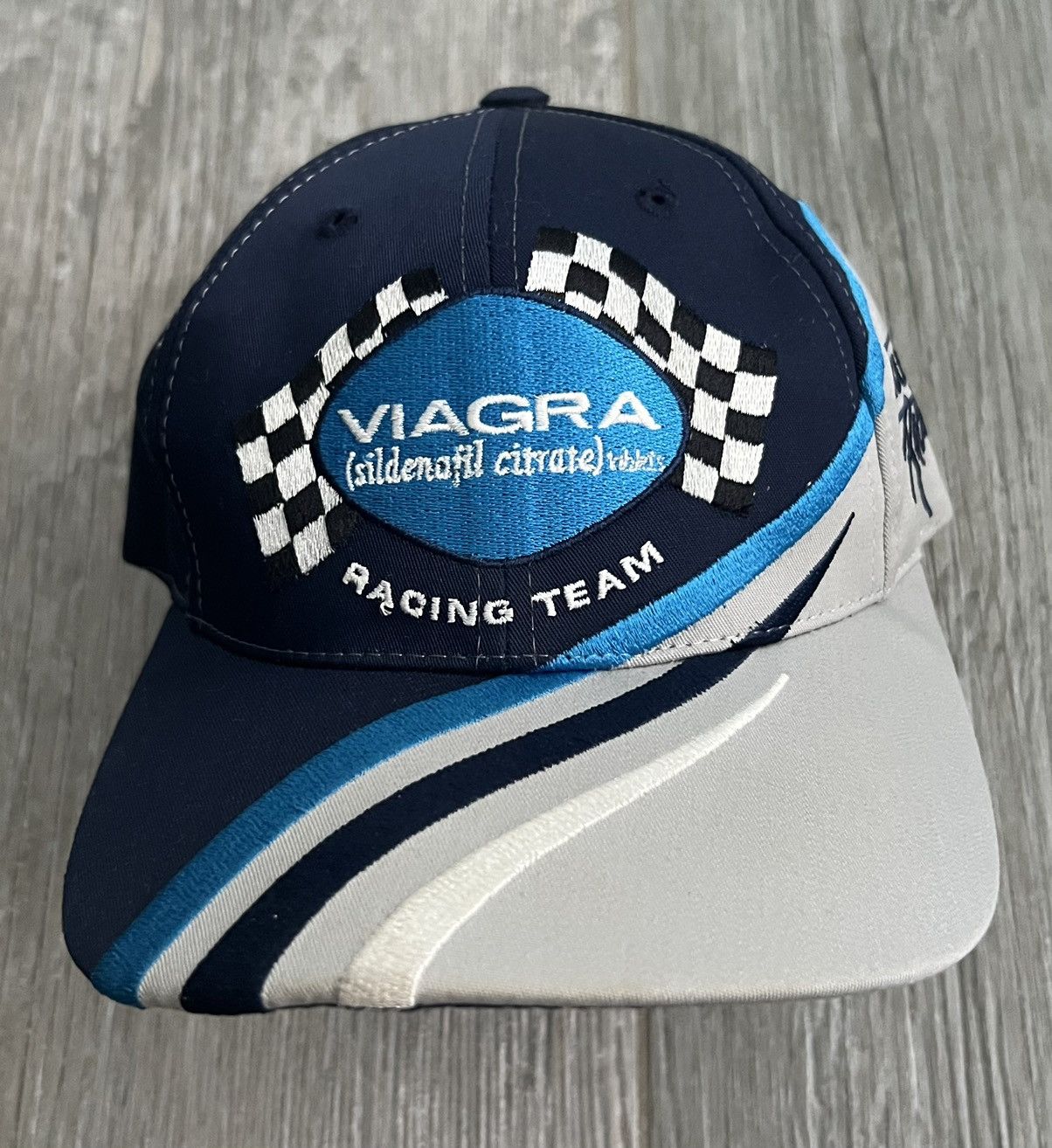 NASCAR × Vintage 1990s Viagra Racing Embroidered Rare Vintage Nascar Team Hat Size ONE SIZE - 3 Thumbnail