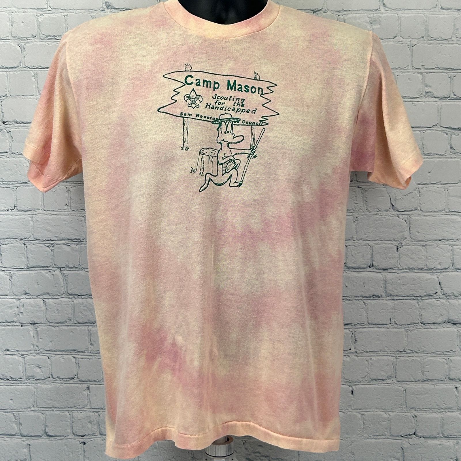 Vintage Vintage 80s Scouting For The Handicapped T Shirt Orange M Size US M / EU 48-50 / 2 - 2 Thumbnail