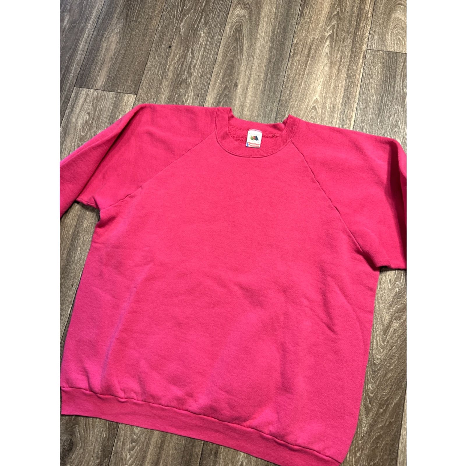 Fruit Of The Loom VINTAGE Fruit of the Loom Sweatshirt Pink 2XL Unisex Adults 90s Pullover Crewneck Sweatshirt Size US XXL / EU 58 / 5 - 3 Thumbnail