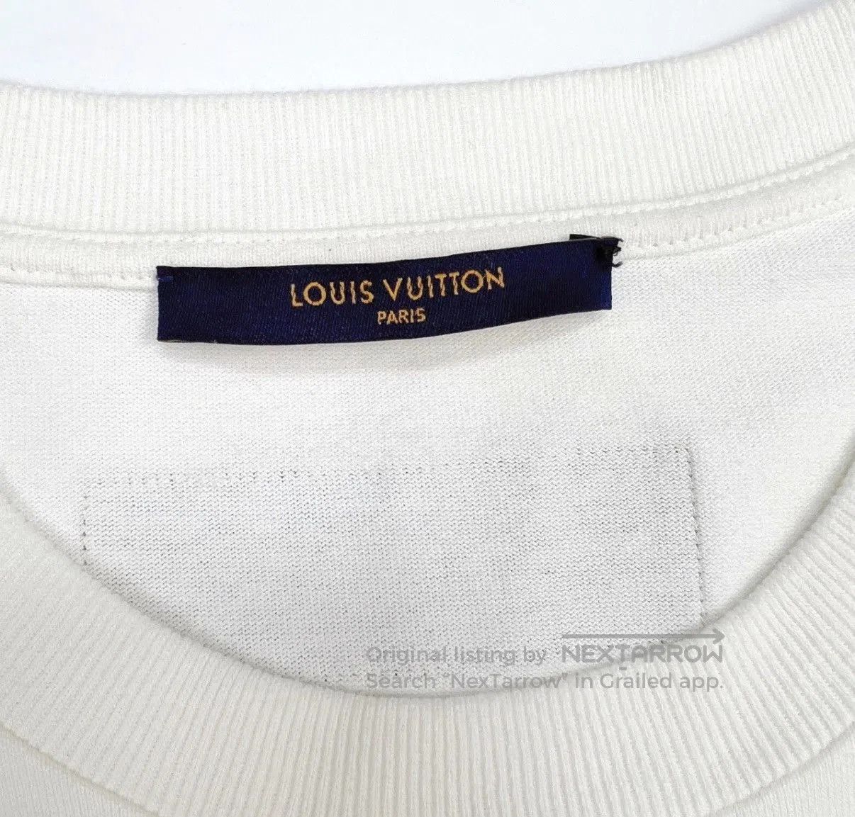 Louis Vuitton White Short-Sleeve Shirt with Green Pattern. Size US S / EU 44-46 / 1 - 3 Thumbnail