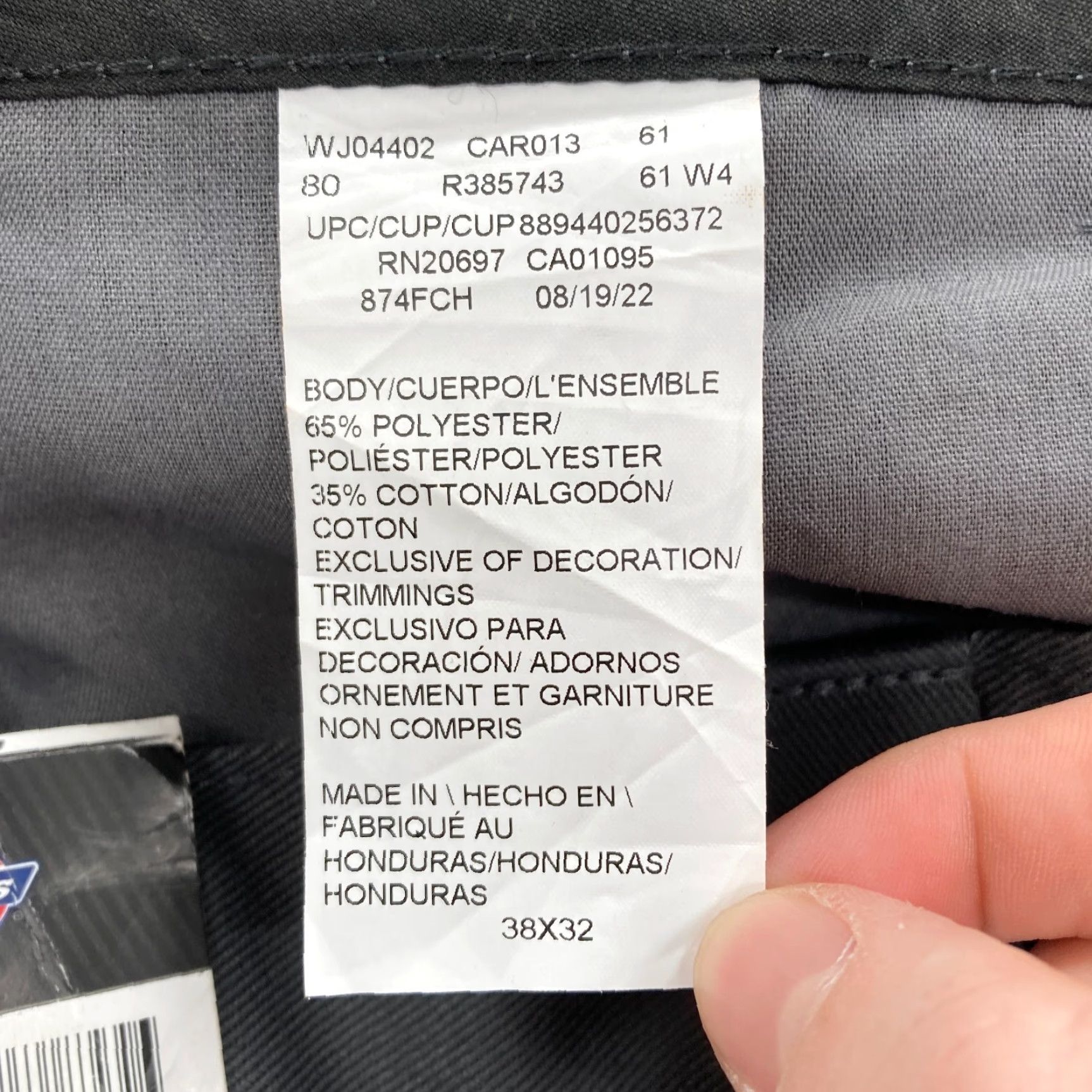 Dickies Dickies 874 Flex Work Pants Mens 38x32 Original Fit Dark Gray Wrinkle Resistant NWT Size US 38 / EU 54 - 5 Thumbnail