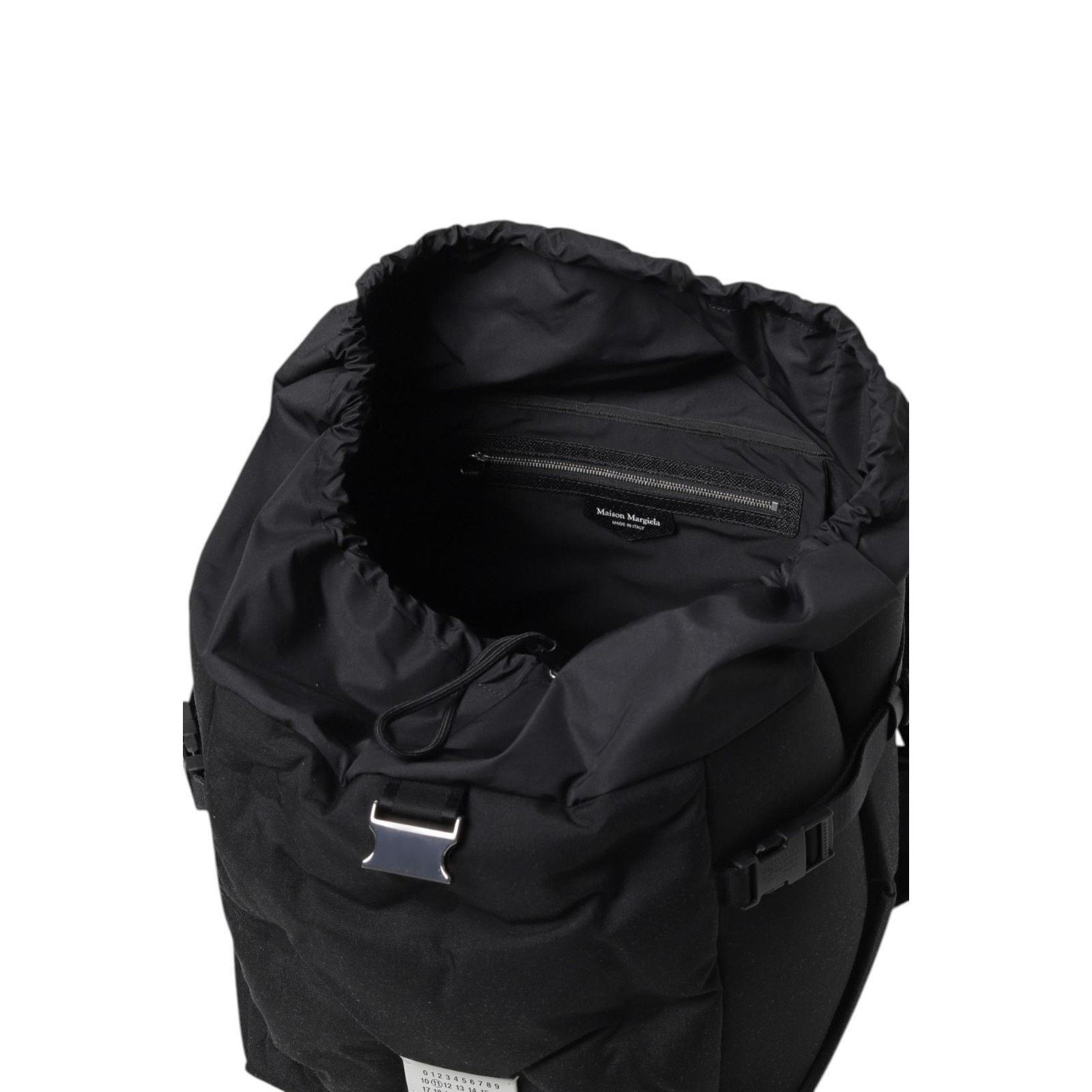 Maison Margiela Glam Slam Numbers Patch Canvas Backpack Black - New $2050 Size ONE SIZE - 6 Thumbnail