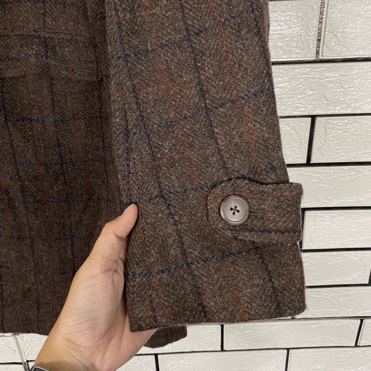 Japanese Brand Vintage Wool Jacket Tartan Blaket Nirvana Issey Miyake Size US L / EU 52-54 / 3 - 16 Thumbnail