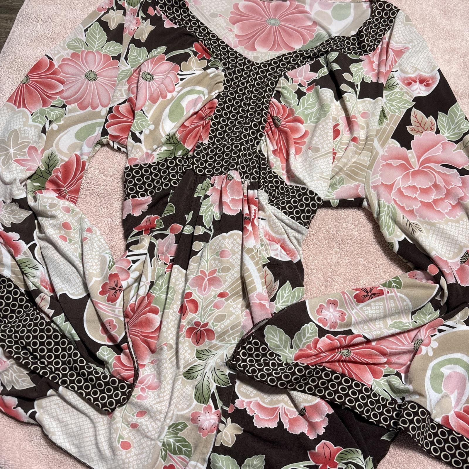 Other y2k fairy core flowy floral tie back blouse top Size XL / US 12-14 / IT 48-50 - 6 Thumbnail