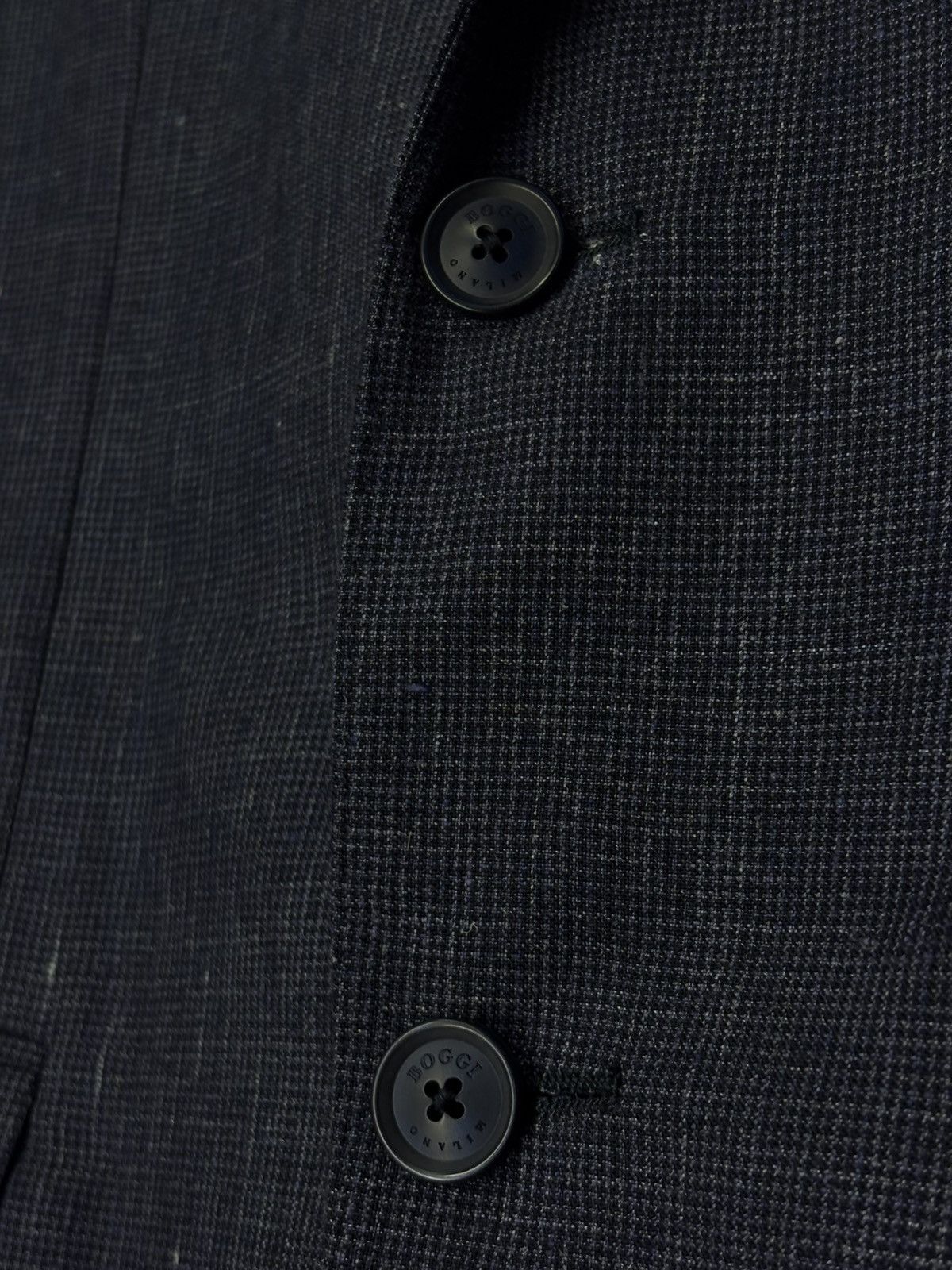 Boggi Boggi Linen Wool Blue Blazer Jacket Men’s 48R Size 48R - 7 Thumbnail