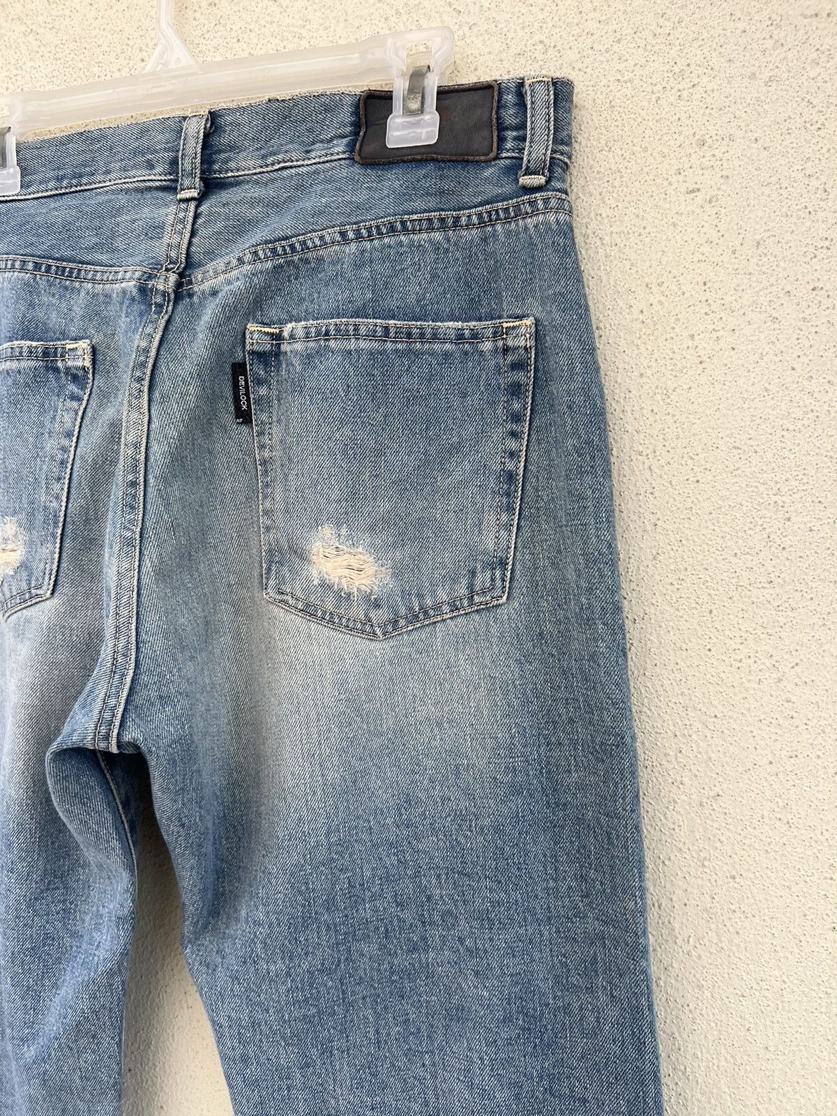 Devilock Vintage Devilock Vengeance Distress Mud Denim Selvedge Jeans Size US 32 / EU 48 - 19 Thumbnail