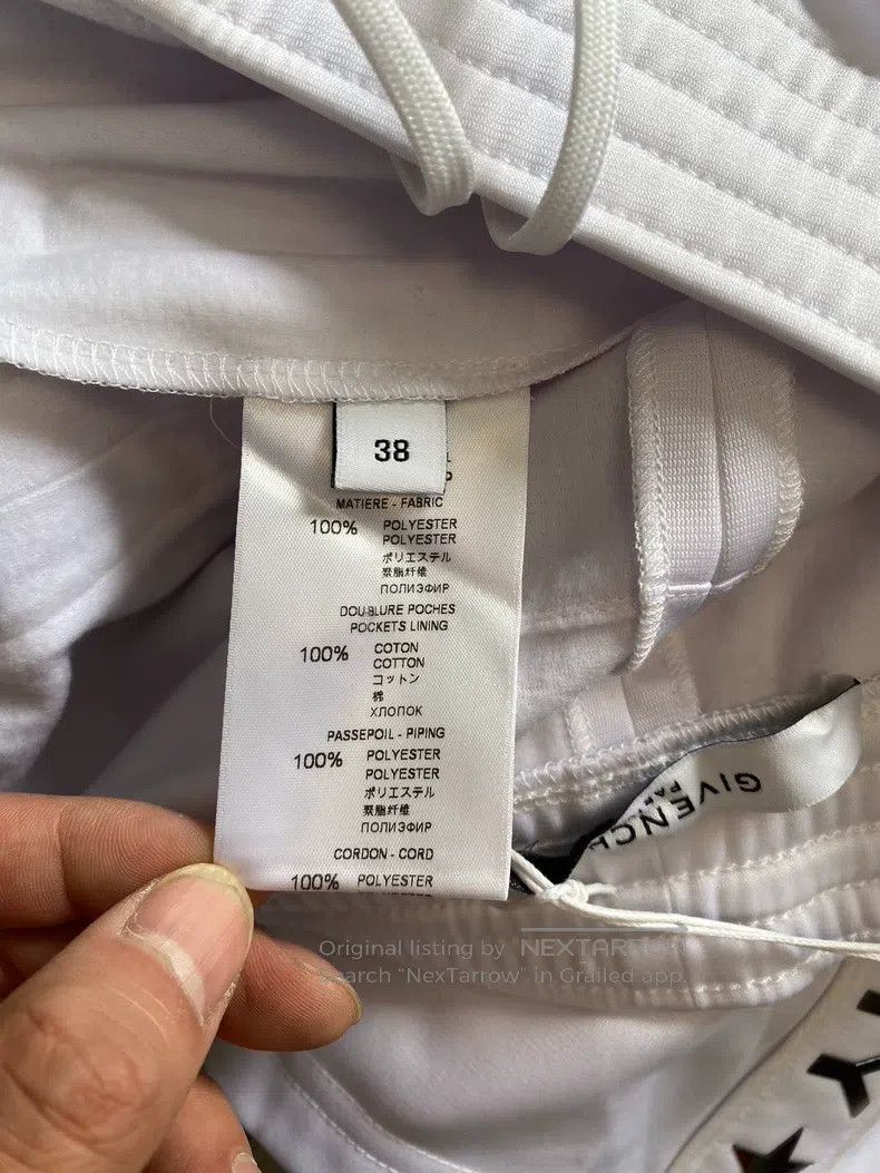 Givenchy Givenchy Classic Logo Drawcord Women's Short Skirt, White Size 25" / US 0 / IT 36 - 5 Thumbnail