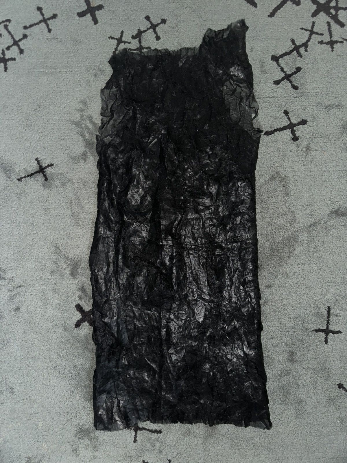 Ann Demeulemeester Archive Ann Demeulemeester Fall 1998 Crinkle Dress Vintage Size L / US 10 / IT 46 - 2 Thumbnail