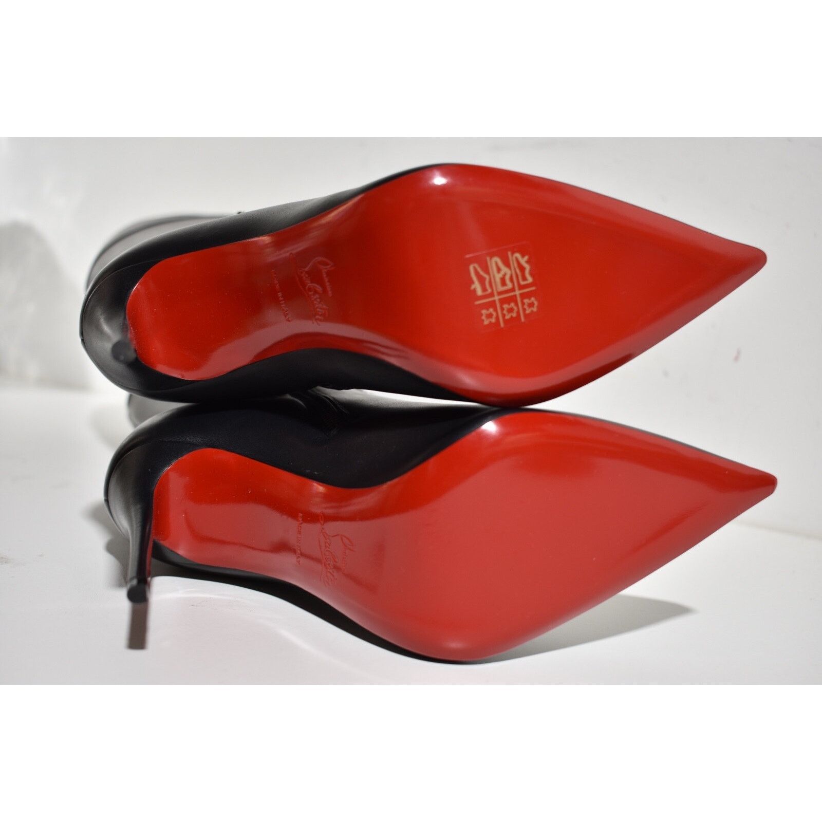 Christian Louboutin Christian Louboutin Lock Kate Botta 100 Black Leather Knee Size US 6.5 / IT 36.5 - 12 Thumbnail