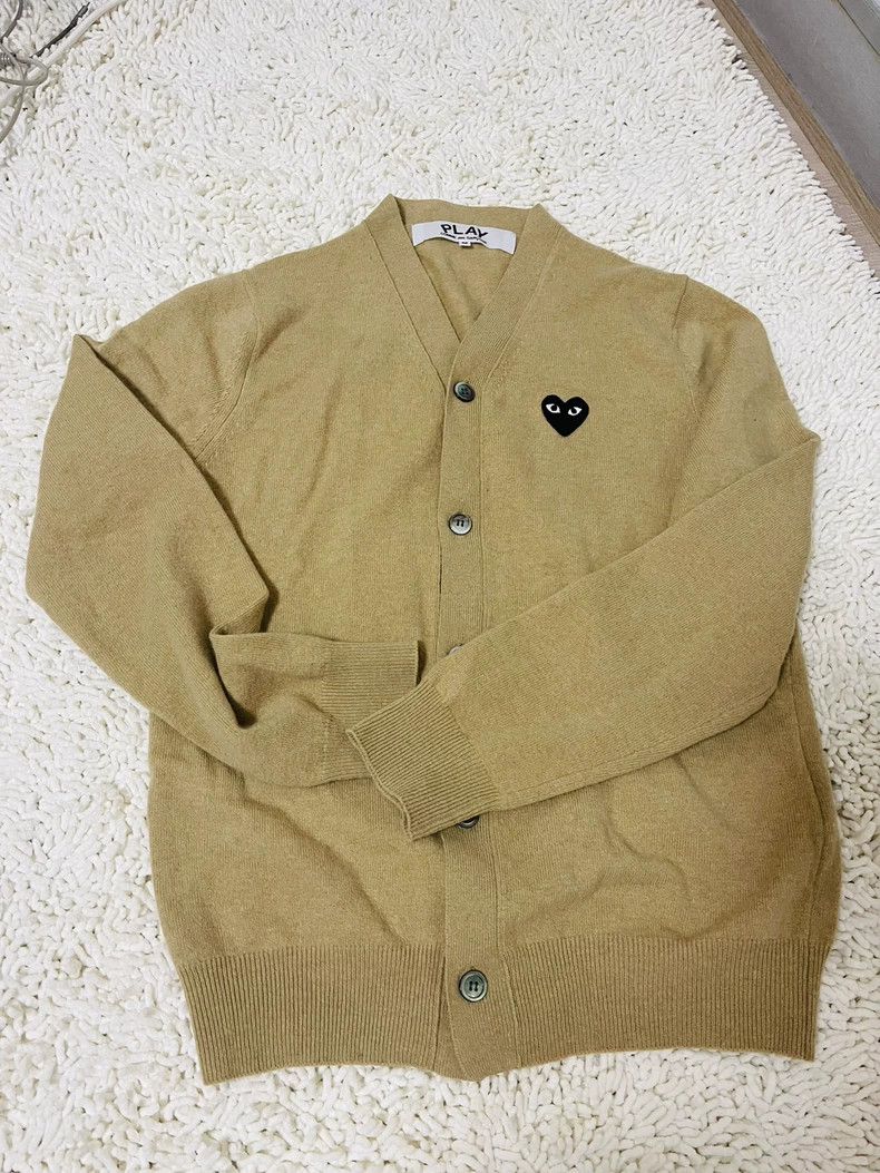 Comme des Garcons Comme Des Garcons Men's Classic Cardigan Camel Size US M / EU 48-50 / 2 - 1 Thumbnail
