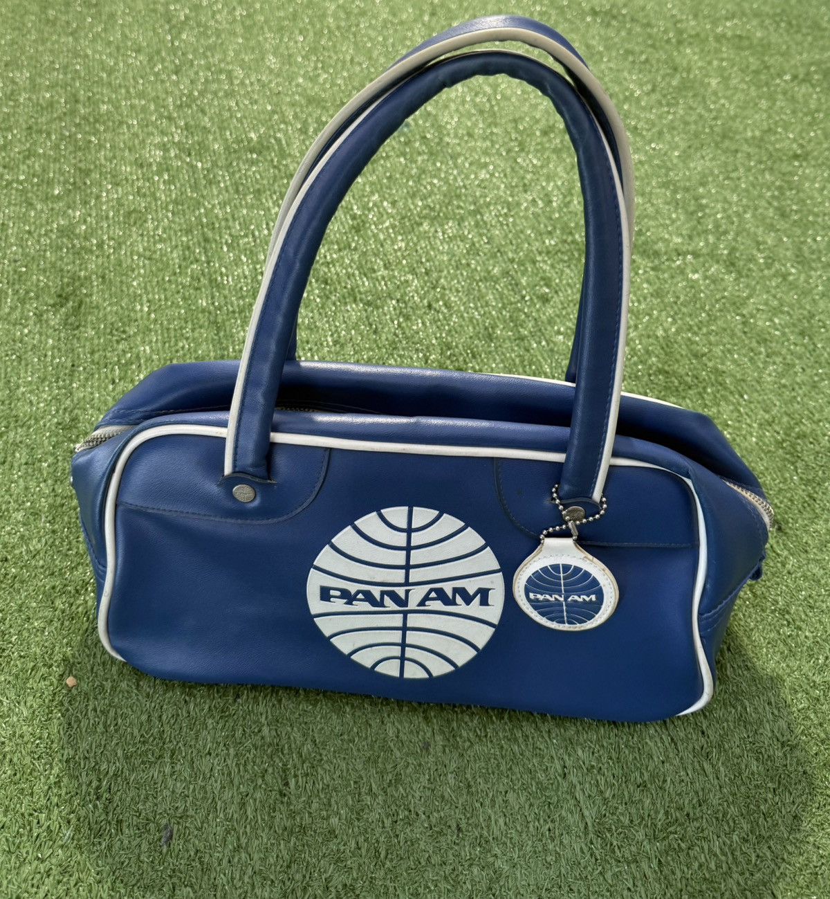 PAN AM Airways Vintage Bag 70s 80s Blue Rare USA