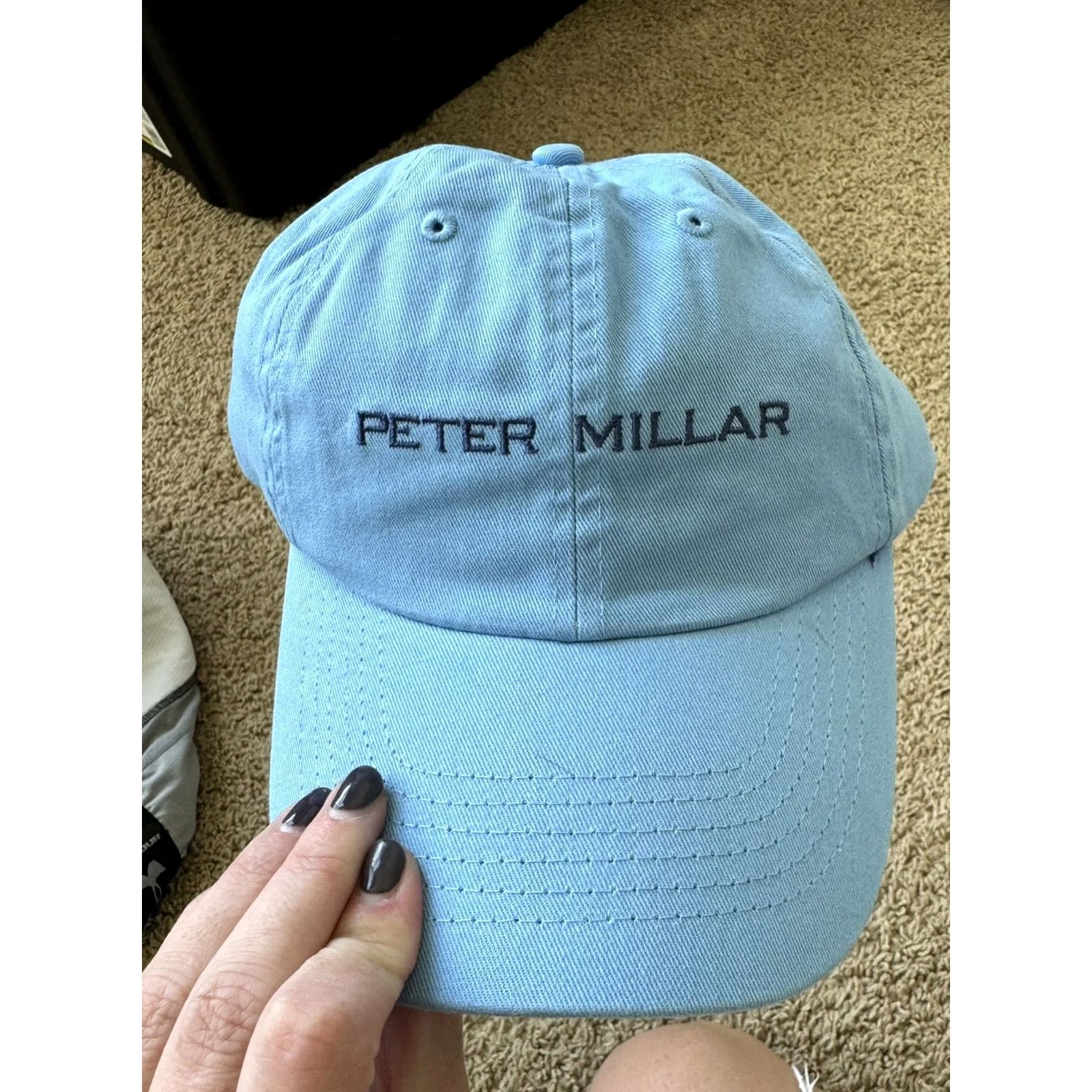 Peter Millar Peter Millar Golf Hat Cap NWT One Size Adjustable Blue Cotton Twill Hat Mens Size ONE SIZE - 5 Thumbnail