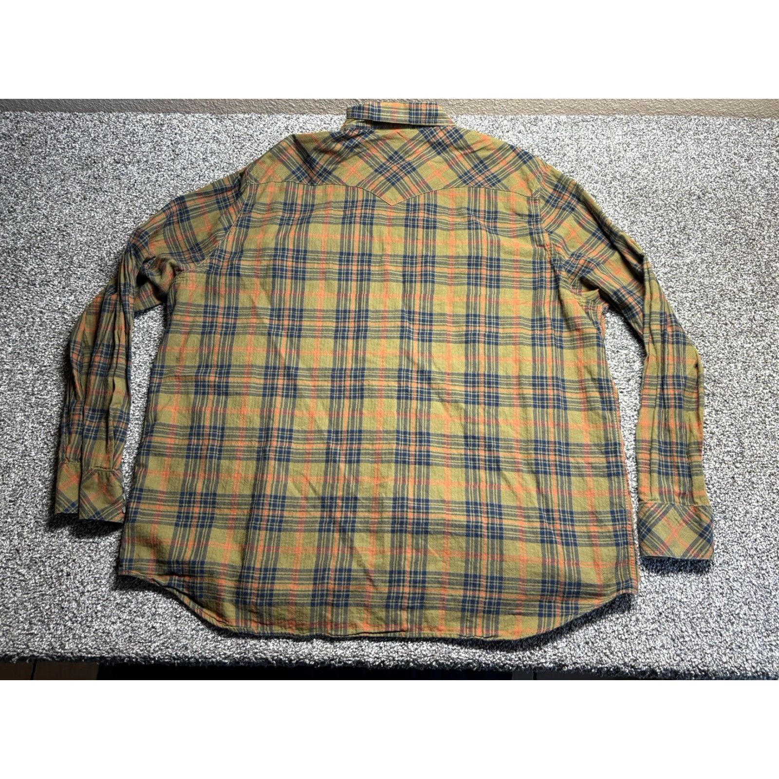 Tecovas Tecovas Pearl Snap Flannel Shirt Men 3XL Western Plaid Cowboy Long Sleeve Size US XXL / EU 58 / 5 - 2 Thumbnail