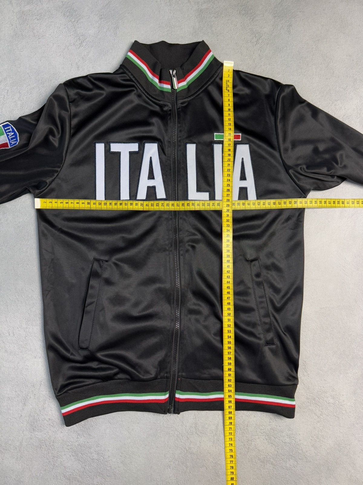 Vintage Italy Embroidered Big Logo Italia Zip Up Track Jacket Size US M / EU 48-50 / 2 - 10 Thumbnail