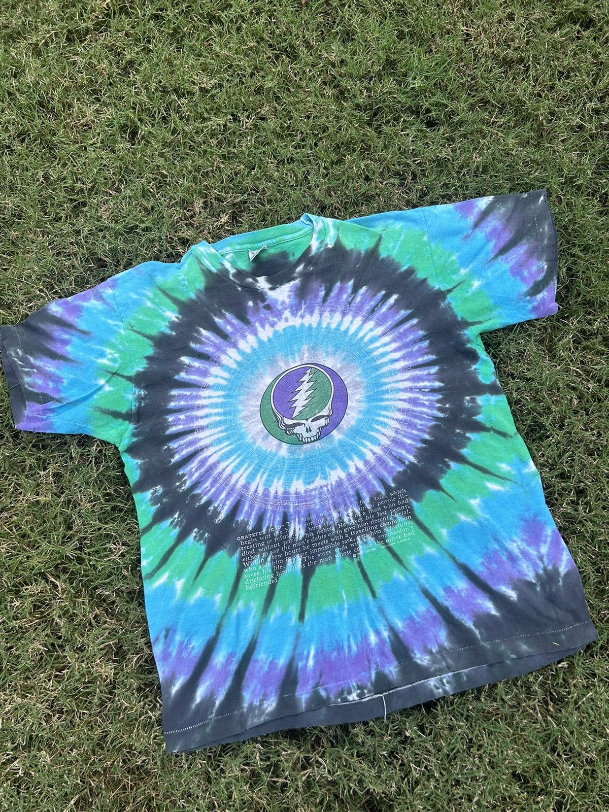 Band Tees × Grateful Dead × Vintage Vintage 1990s GRATEFUL DEAD 25th Anniversary Tour Shirt Size US XL / EU 56 / 4 - 1 Thumbnail