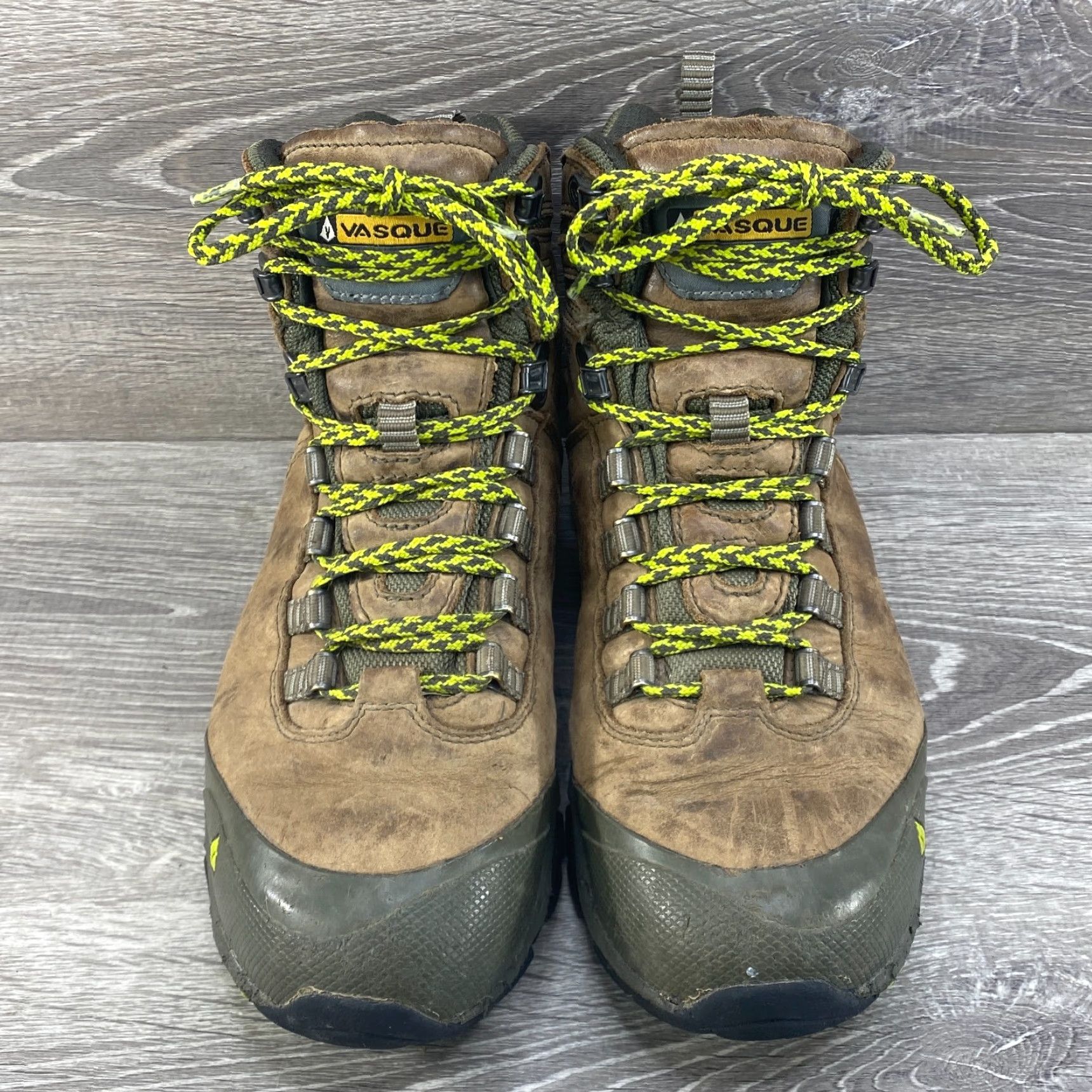 Vasque Vasque Womens 9.5 Taku GTX Brown Leather Gore-Tex Hiking Boots Vibram Sole 7401 Boots Wool? Size US 7 / IT 37 - 3 Thumbnail