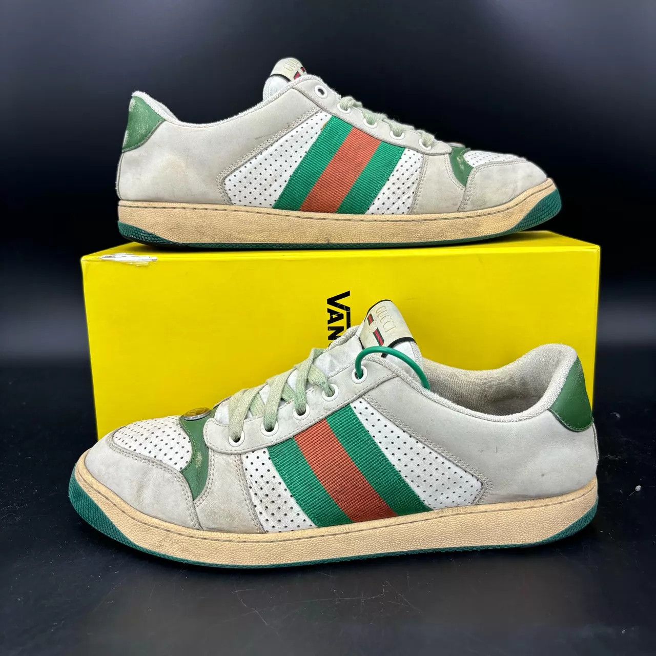 Gucci Gucci Dirty Sneakers Gray Green 43.5 Size US 10.5 / EU 43-44 - 3 Thumbnail