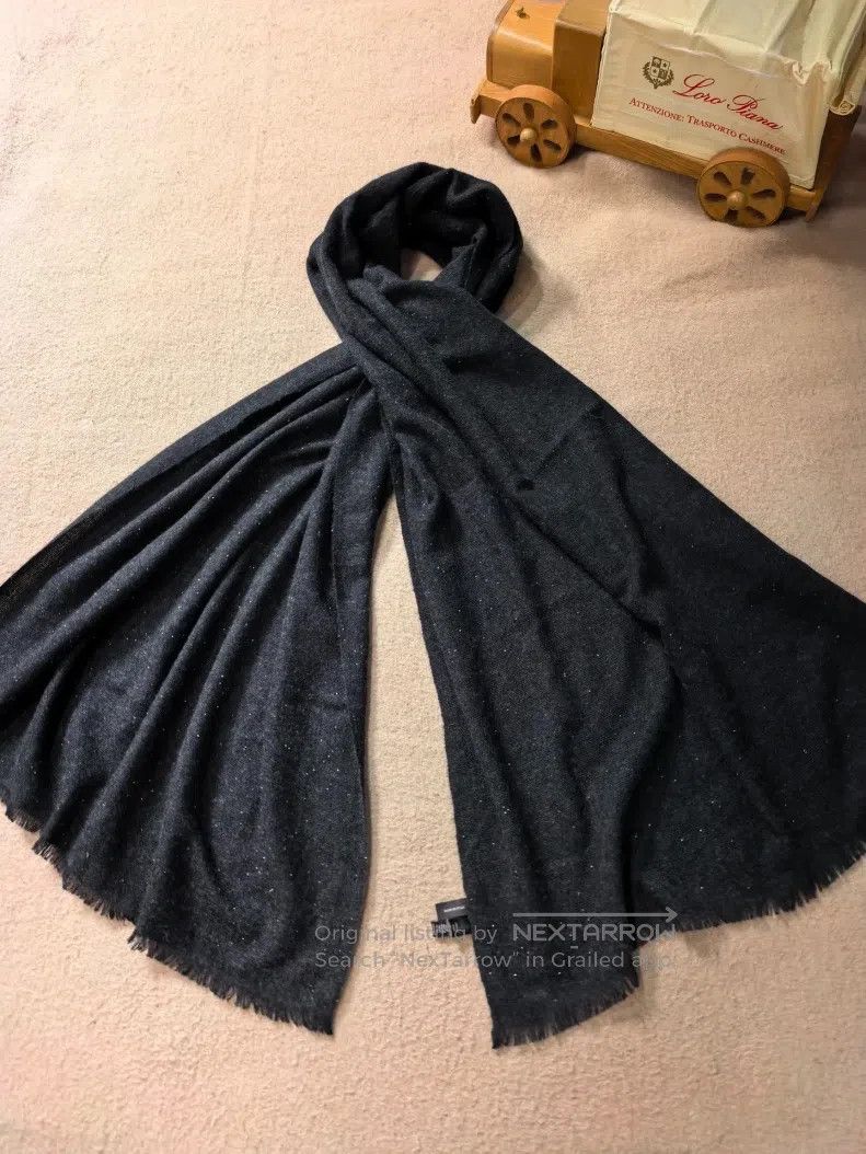 Loro Piana Loro Piana Small Cashmere Complex Giant Shawl Size ONE SIZE - 1 Thumbnail