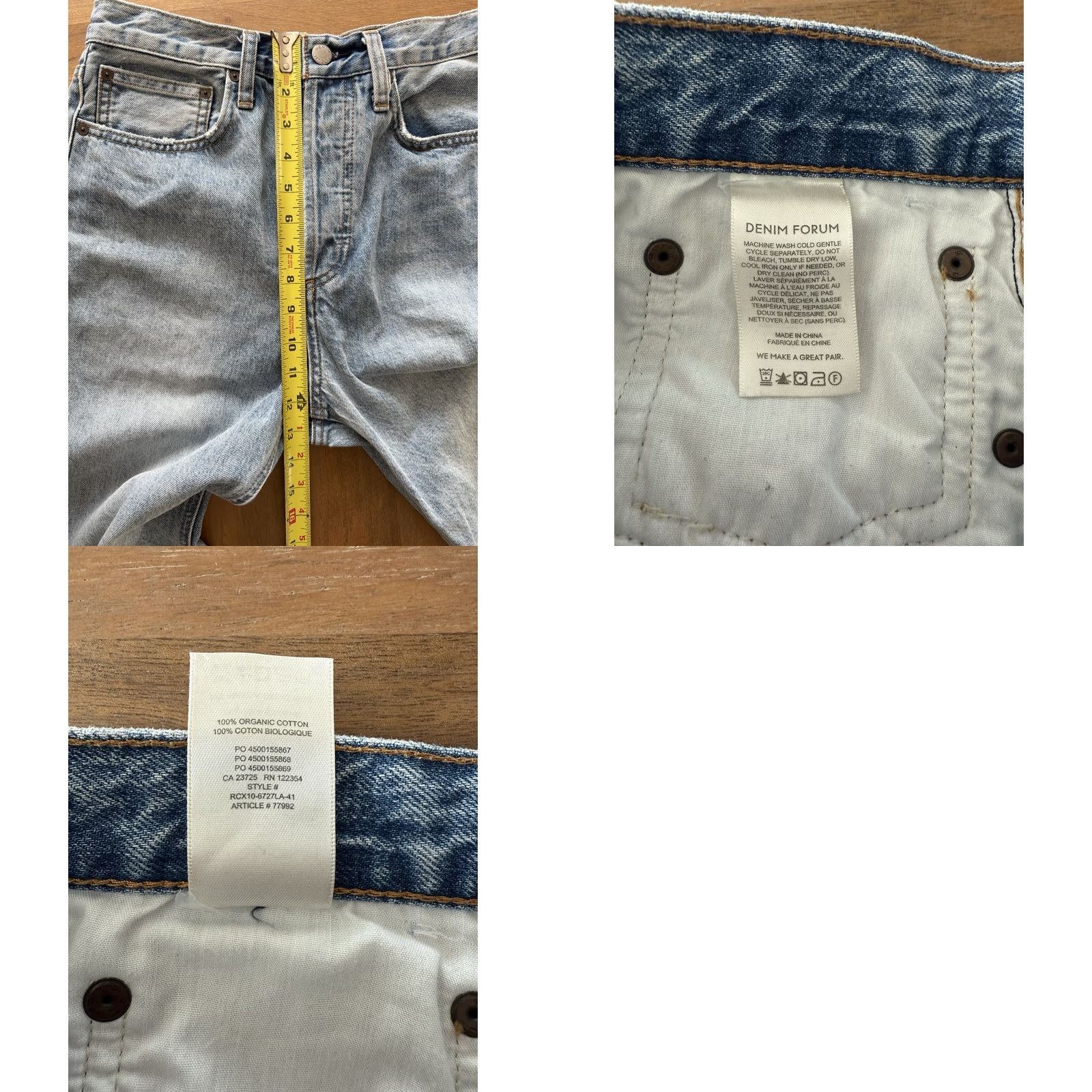 Vintage VINTAGE Denim Forum Joni High Rise Loose Jeans 27x29 Relaxed Straight 90s Y2K Blue 100% Cotton Womens Jeans } Size 28" / US 6 / IT 42 - 8 Thumbnail