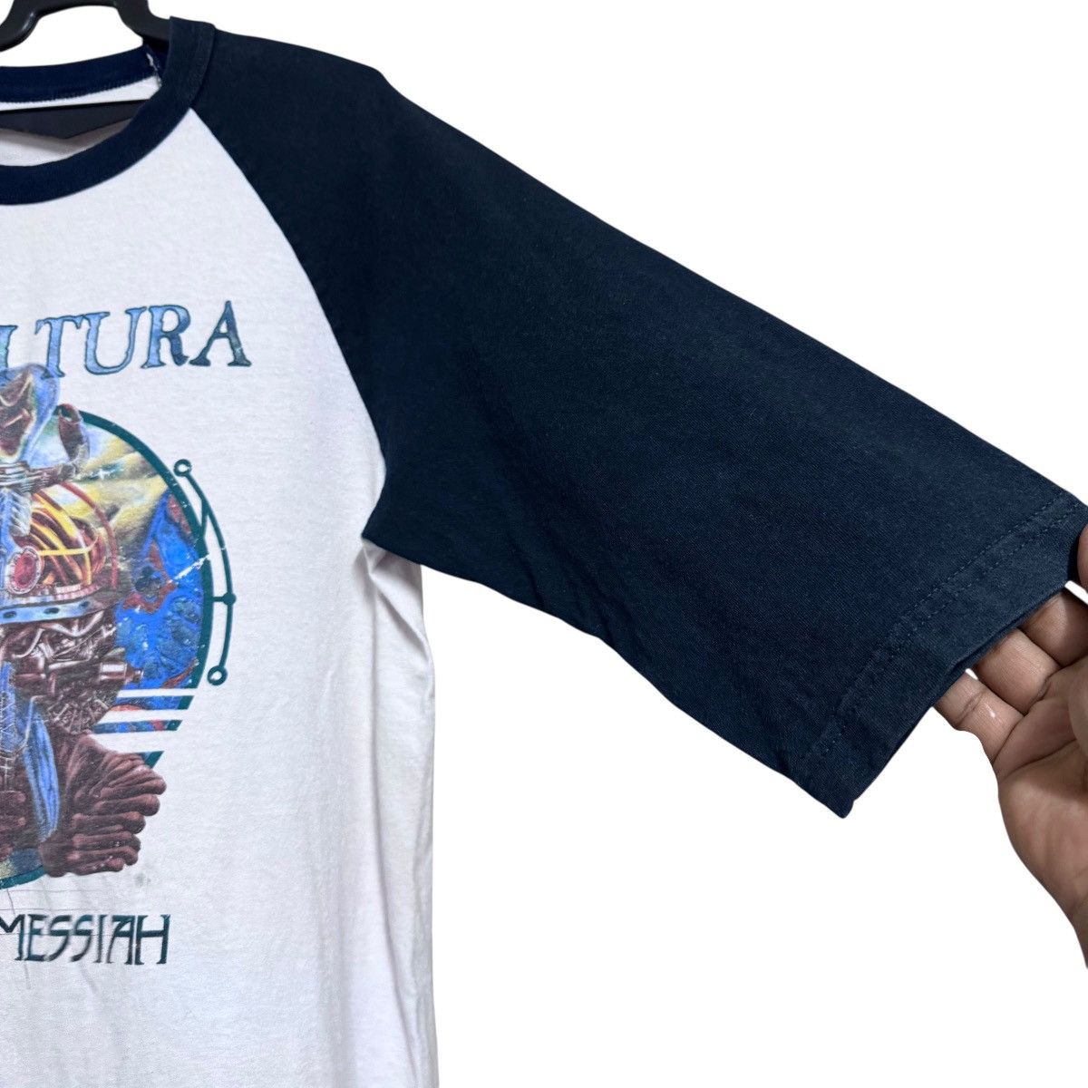 Band Tees Vintage Sepultura Raglan Shirt Machine Messiah Size US M / EU 48-50 / 2 - 7 Thumbnail