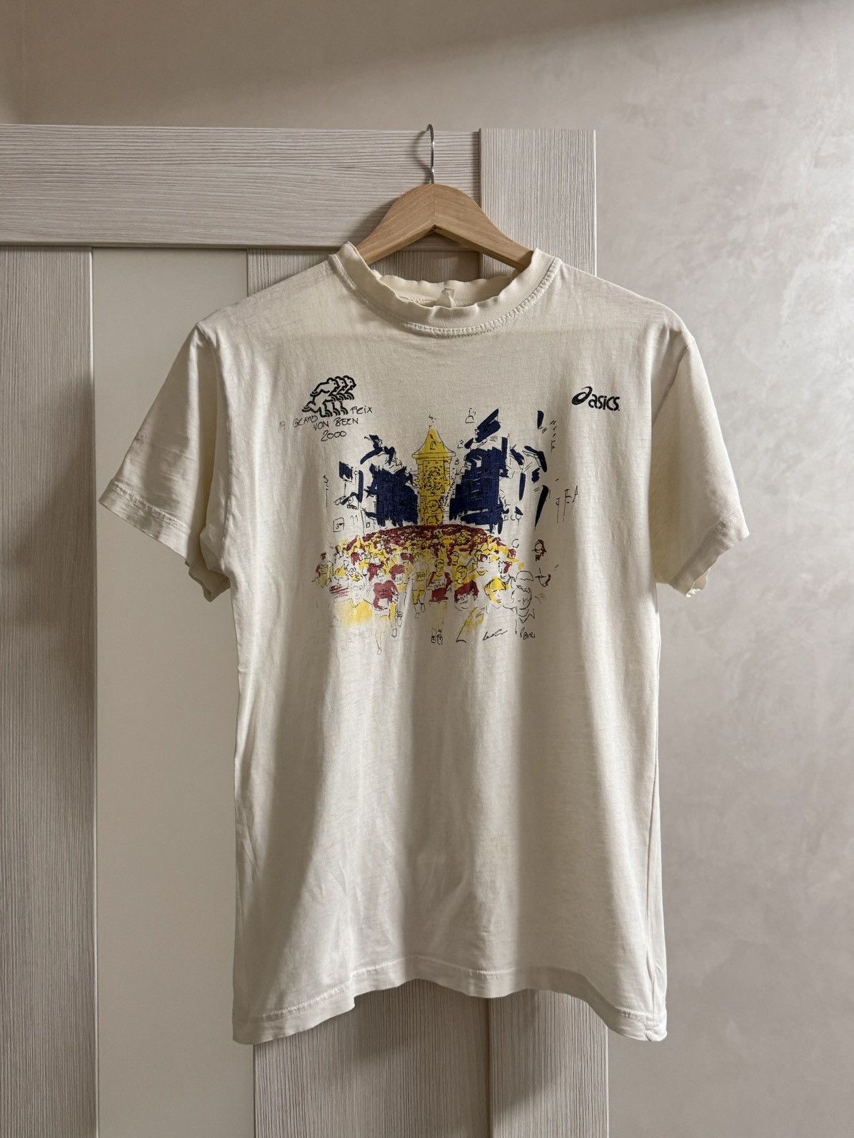 Asics × Vintage 1994 Vintage❗️Grandprix Volksbank BPS t-shirt Run Running Size US S / EU 44-46 / 1 - 1 Thumbnail
