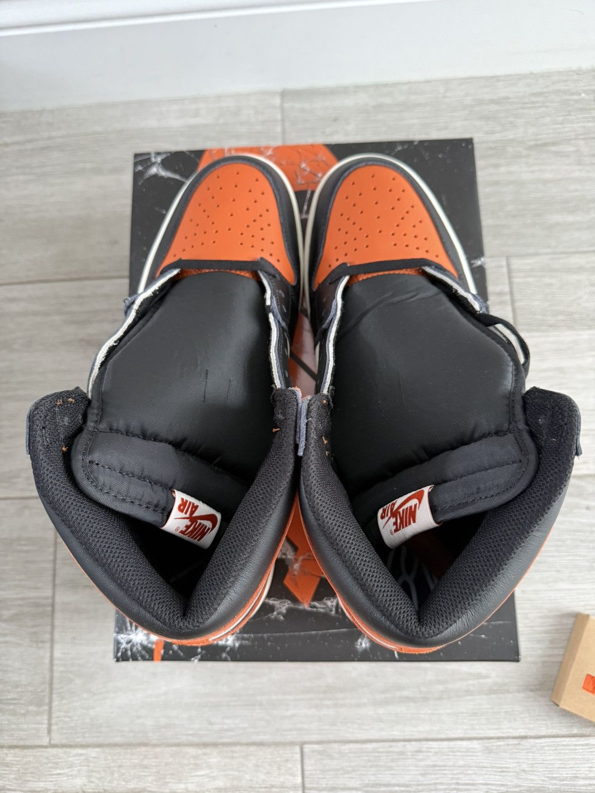 Jordan Brand Jordan 1 Retro High OG Shattered Backboard Black Starfish 12 Size US 12 / EU 45 - 6 Thumbnail