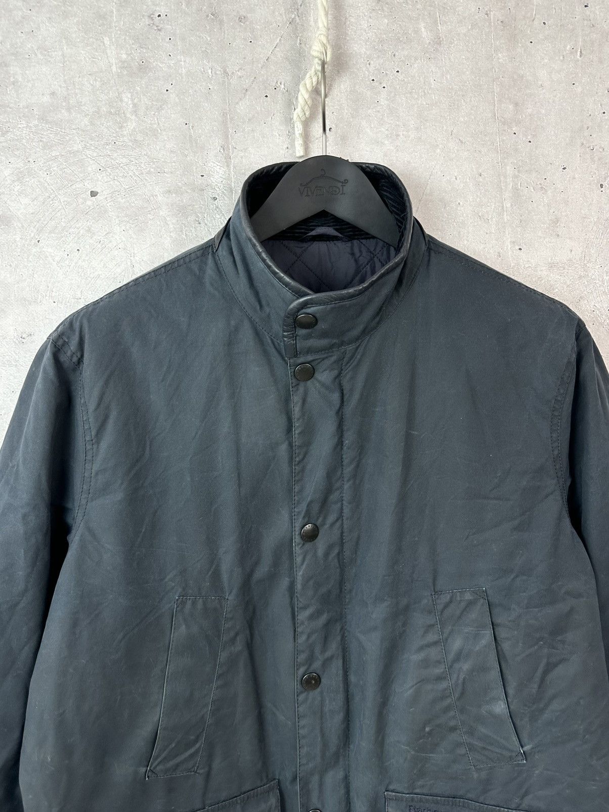 Barbour Barbour Hereford Wax Cotton Dark Green Men’s Zip Jacket Size US XL / EU 56 / 4 - 10 Thumbnail
