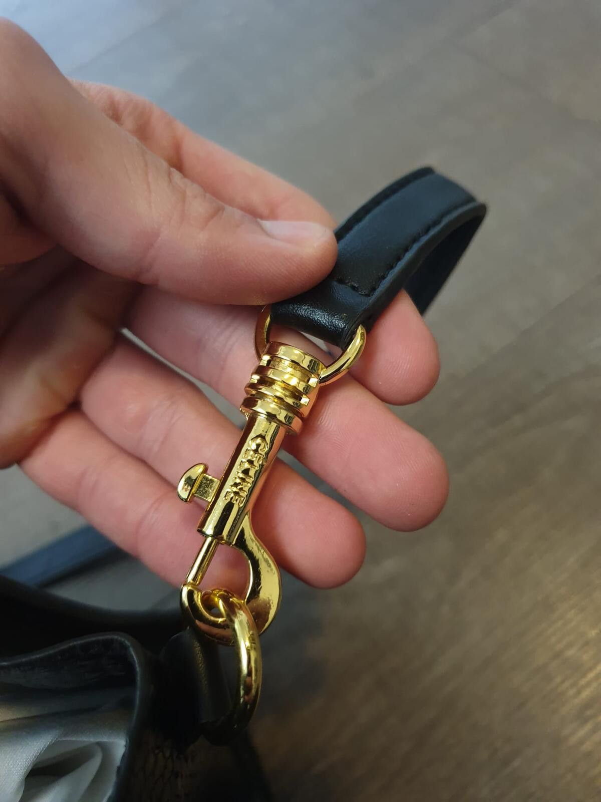 Celine Celine - Black Mini Luggage Tote Bag with Gold Hardware Size ONE SIZE - 7 Thumbnail