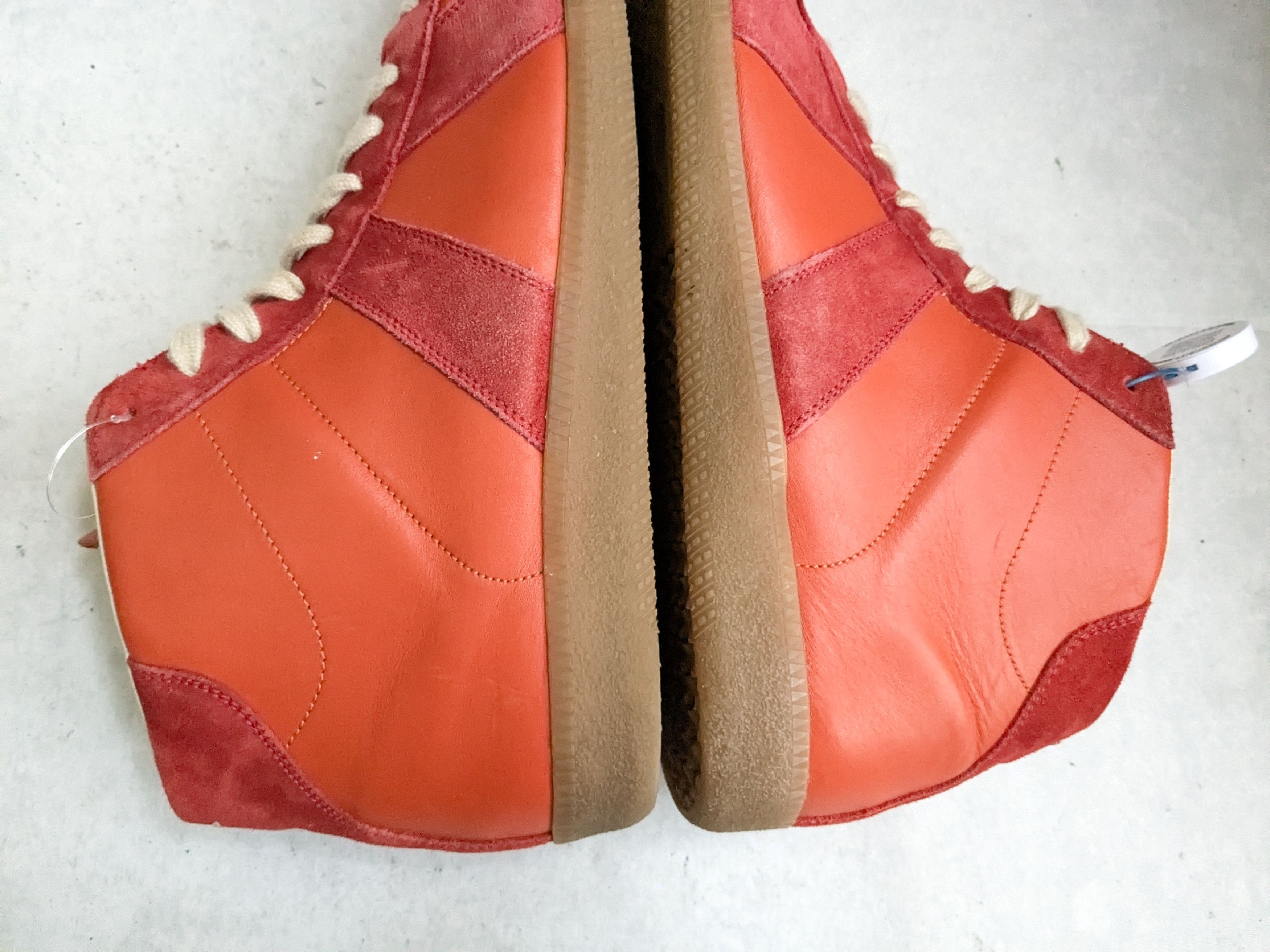 Maison Margiela Maison Margiela Replica GAT Red Orange 11 44 High Tops Size US 11 / EU 44 - 11 Thumbnail