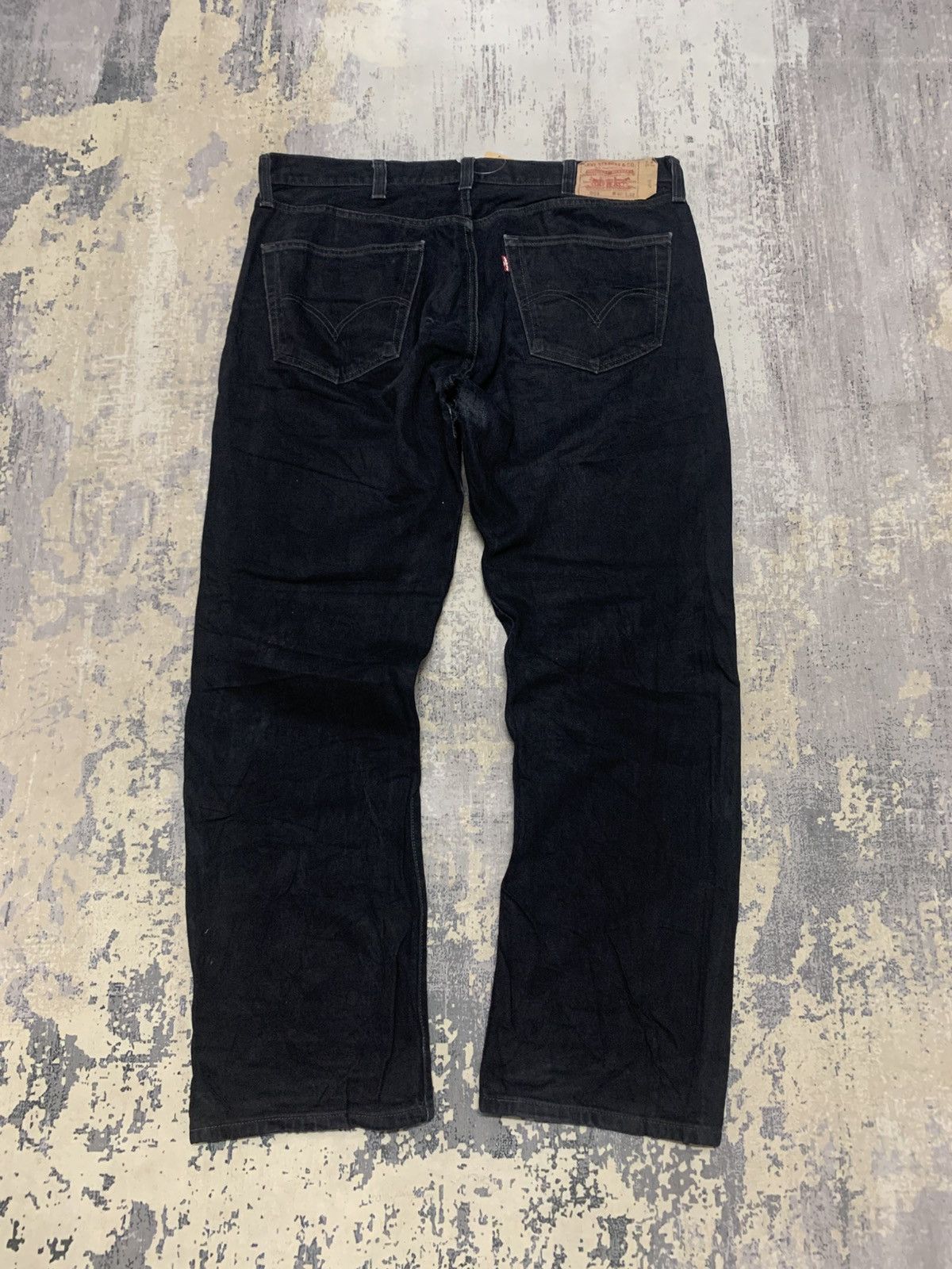 Levi's Size 40x31.5 Vintage 90s Levi's 501 Super Black Jeans Size US 40 / EU 56 - 6 Thumbnail