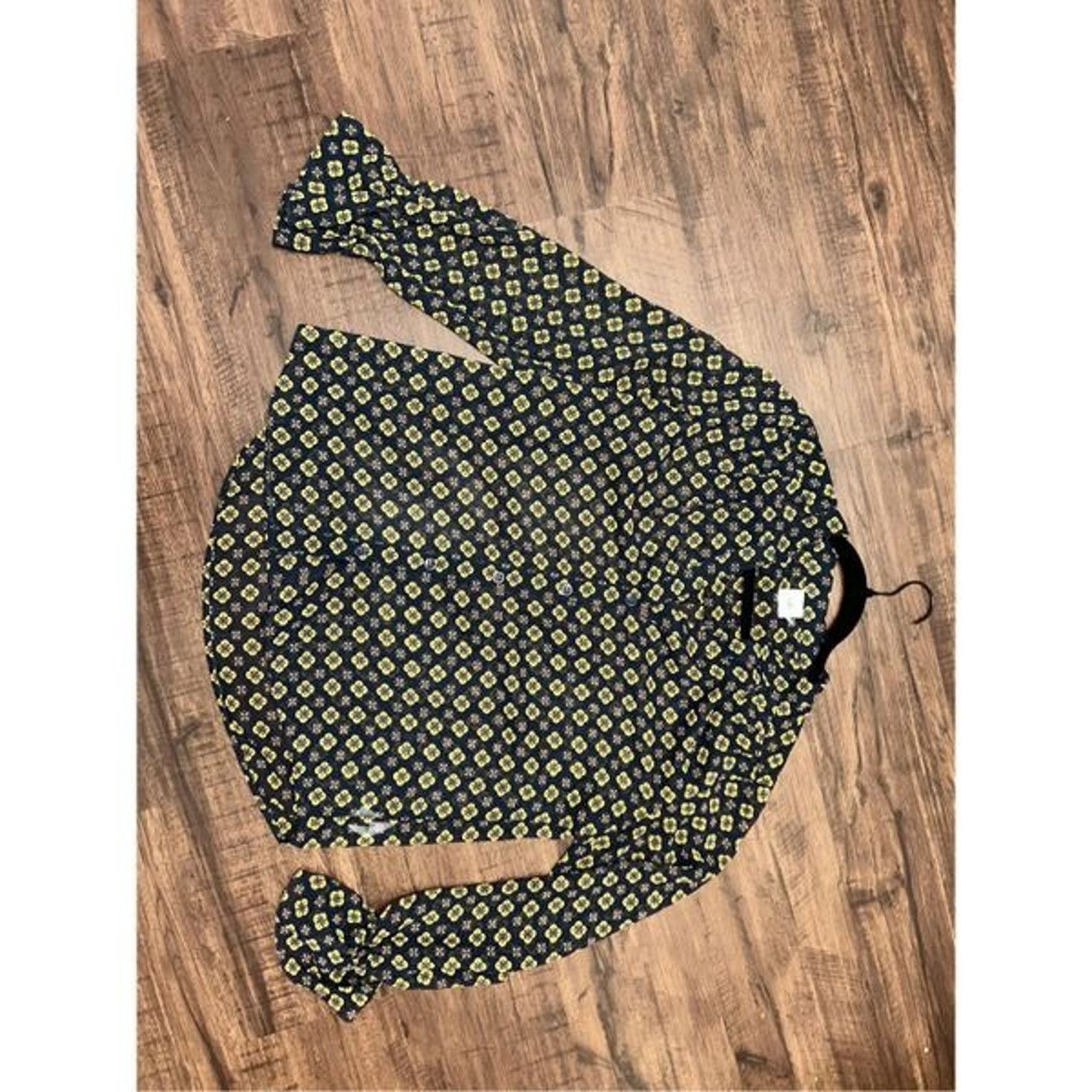 Anthropologie CAbi Mosaic Blouse Blue Yellow Top #3773 Sz Medium, MSRP $89 Size M / US 6-8 / IT 42-44 - 7 Thumbnail