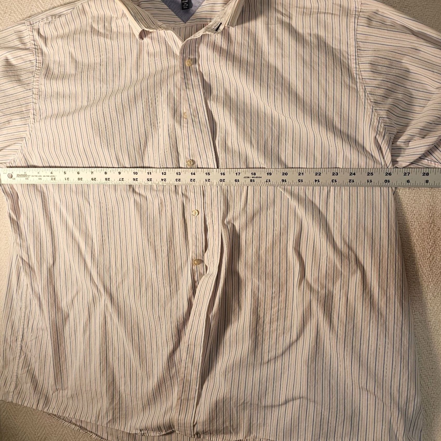 Tommy Hilfiger VINTAGE Tommy Hilfiger Men Button Down Shirt Long Sleeve Cotton White Striped Size 4XL Size US XXL / EU 58 / 5 - 7 Thumbnail