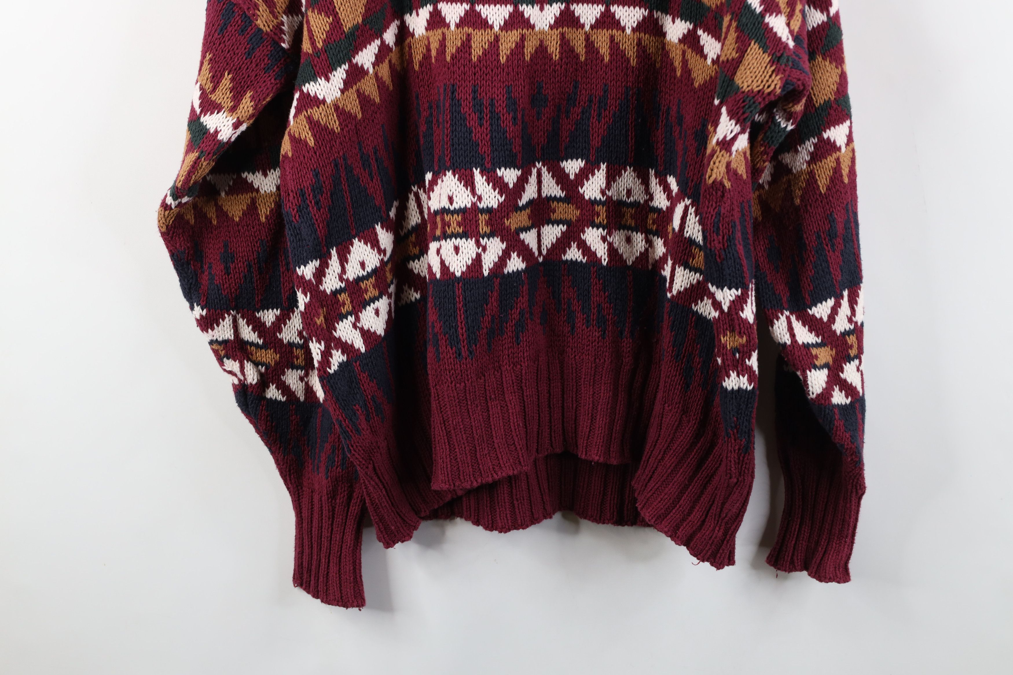 Vintage Vintage 90s Streetwear Knit Crewneck Sweater Cotton USA Size US XL / EU 56 / 4 - 11 Thumbnail