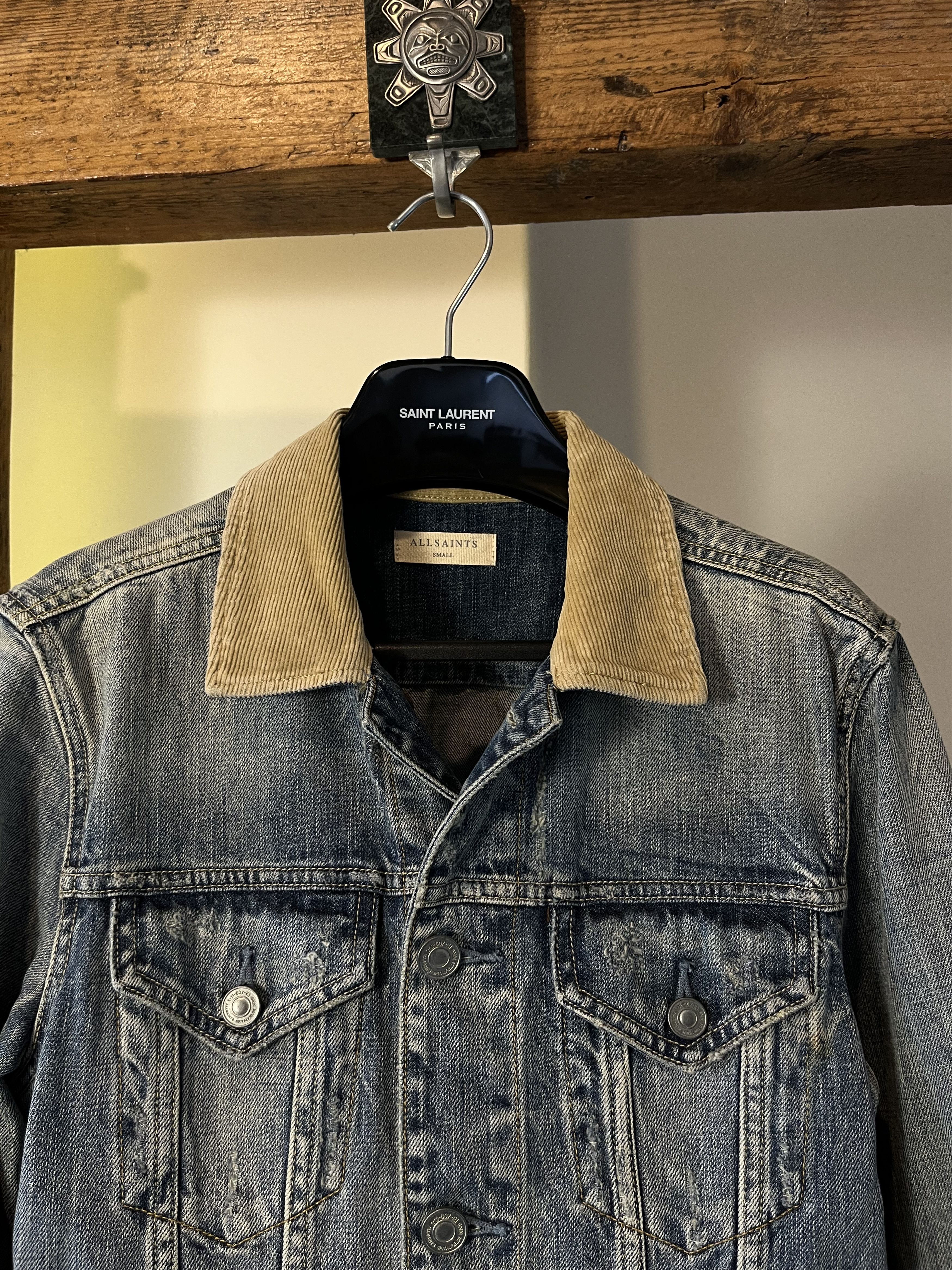 Allsaints AllSaints Dexter Denim Jackt Distressed Jacket Size US S / EU 44-46 / 1 - 5 Thumbnail