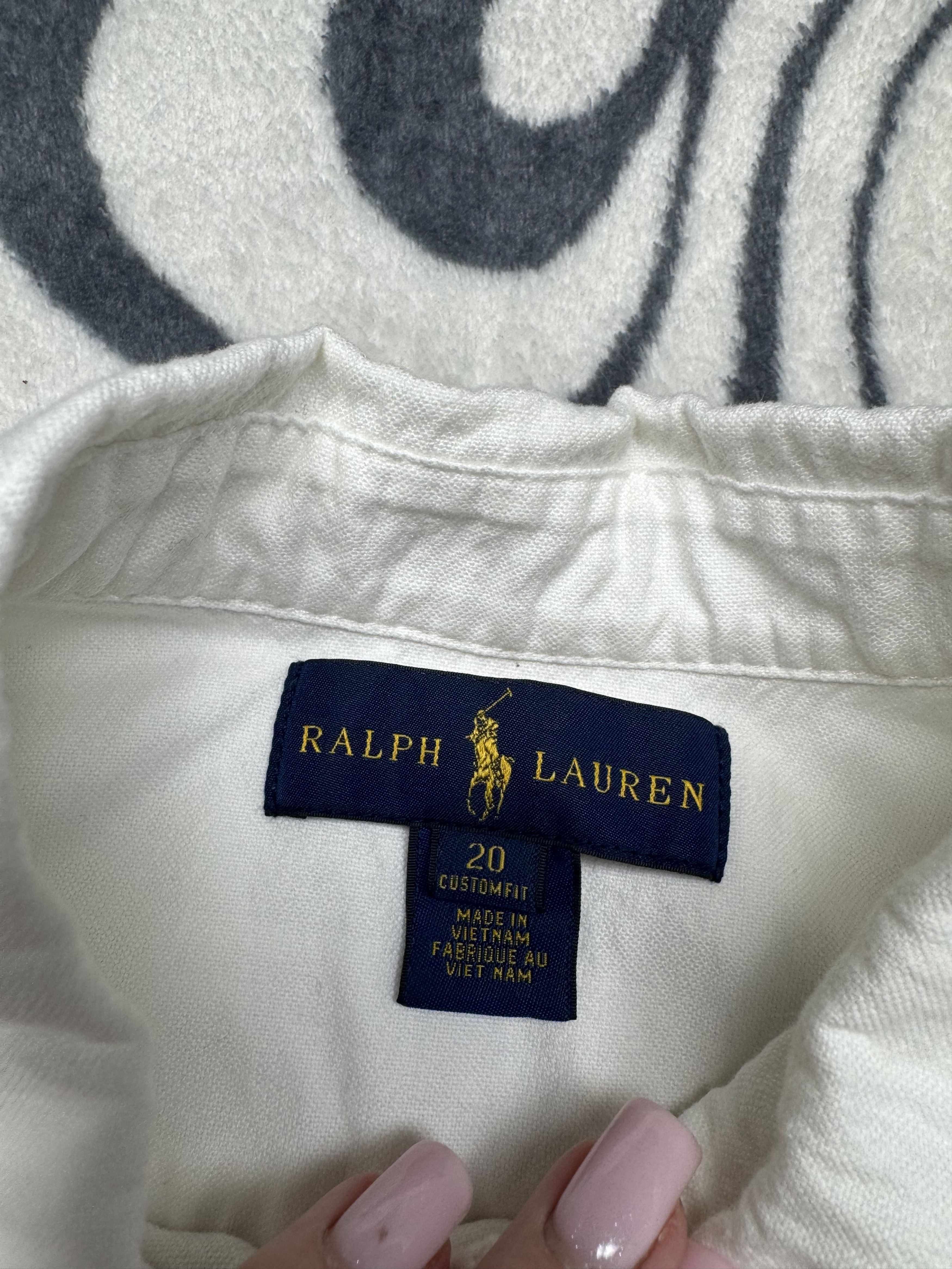 Polo Ralph Lauren Polo Ralph Lauren Mens Long Sleeve White Shirt Size US S / EU 44-46 / 1 - 4 Thumbnail