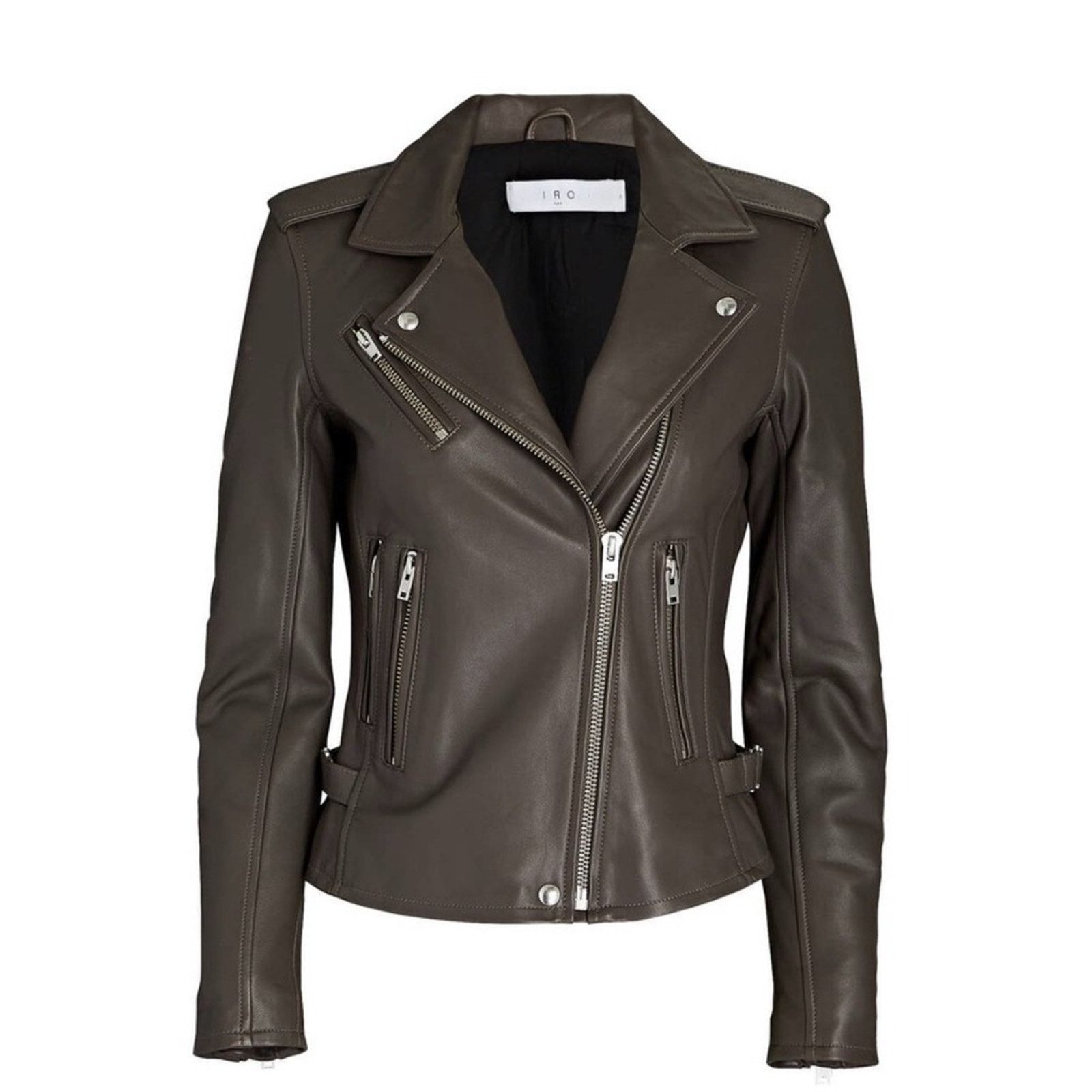Iro Nwt- IRO- Newhan Lambskin Leather Jacket- $1345msrp Size XS / US 0-2 / IT 36-38 - 1 Thumbnail