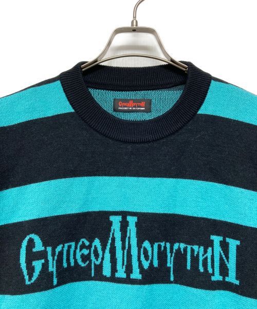 PACCBET o1mle1124 Crewneck Sweater & Knitwear in Black/Light Blue Size US M / EU 48-50 / 2 - 4 Thumbnail