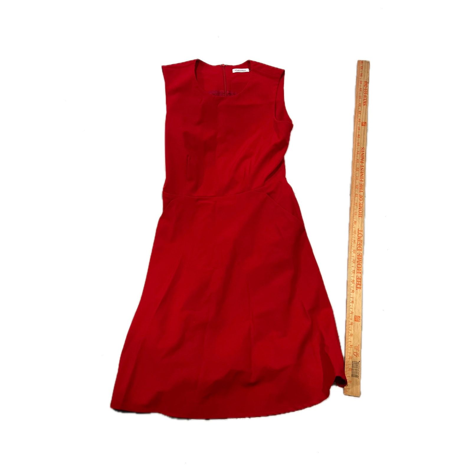 Calvin Klein Calvin Klein Red Red A-Line Dress Style CD2X1RS1 Womans 6 Size M / US 6-8 / IT 42-44 - 1 Thumbnail