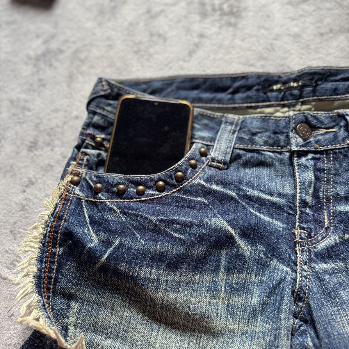 Tornado Mart Vintage Tornado Mart Spiral Cut Denim Flare Jeans Size 28" / US 6 / IT 42 - 23 Thumbnail
