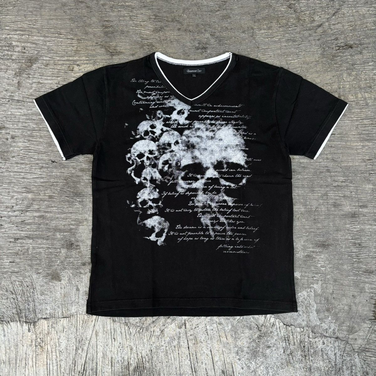 Beauty Beast × If Six Was Nine × Le Grande Bleu (L.G.B.) Beaumont Carr poem double layer Punk style Size US L / EU 52-54 / 3 - 1 Thumbnail