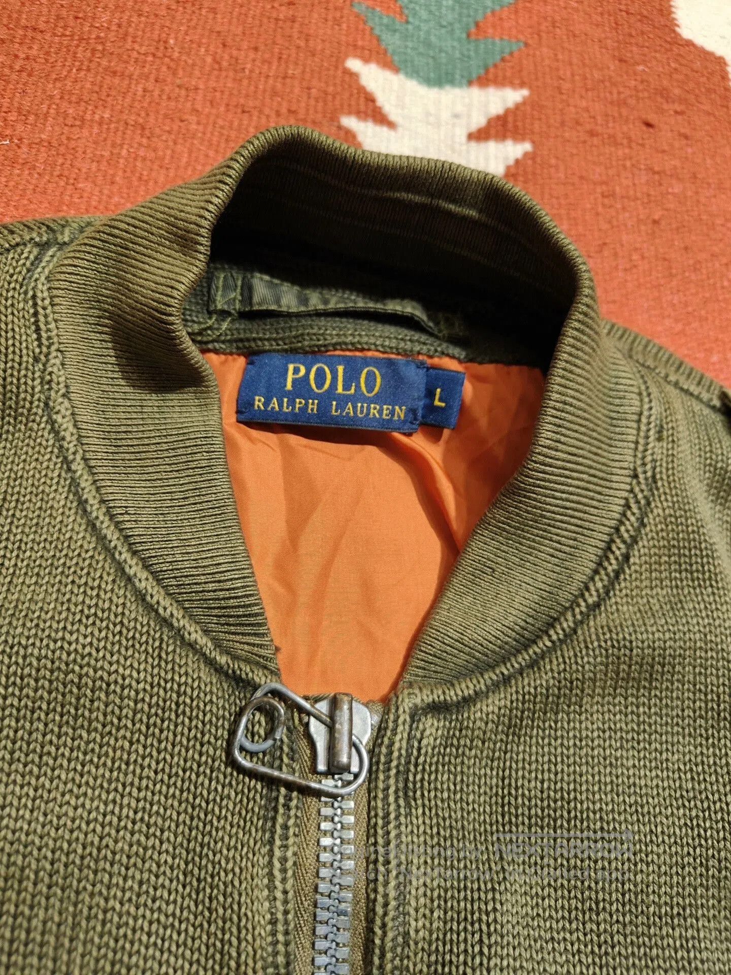 RRL Ralph Lauren Ralph Lauren Knitted Flight Jacket. Size US L / EU 52-54 / 3 - 4 Thumbnail