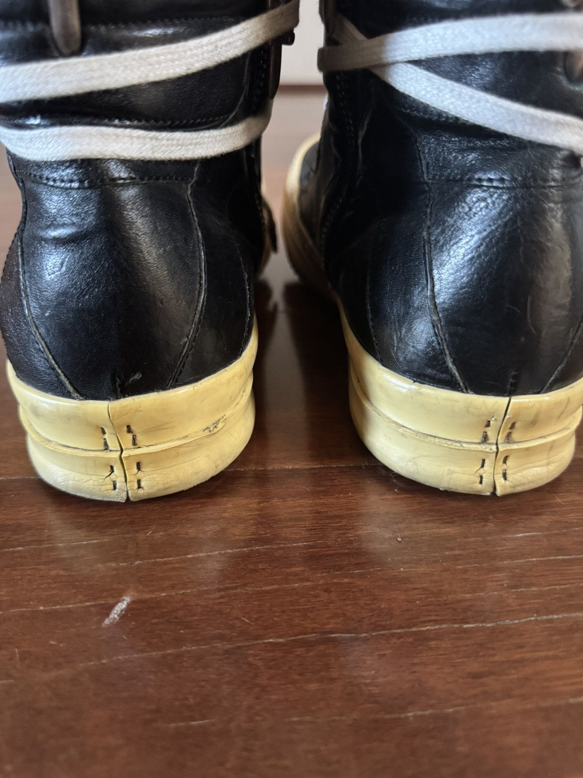 Chrome Hearts × Rick Owens Rick Owens Chrome Hearts Short-Tongue Staple Geodunks Size US 10 / EU 43 - 7 Thumbnail