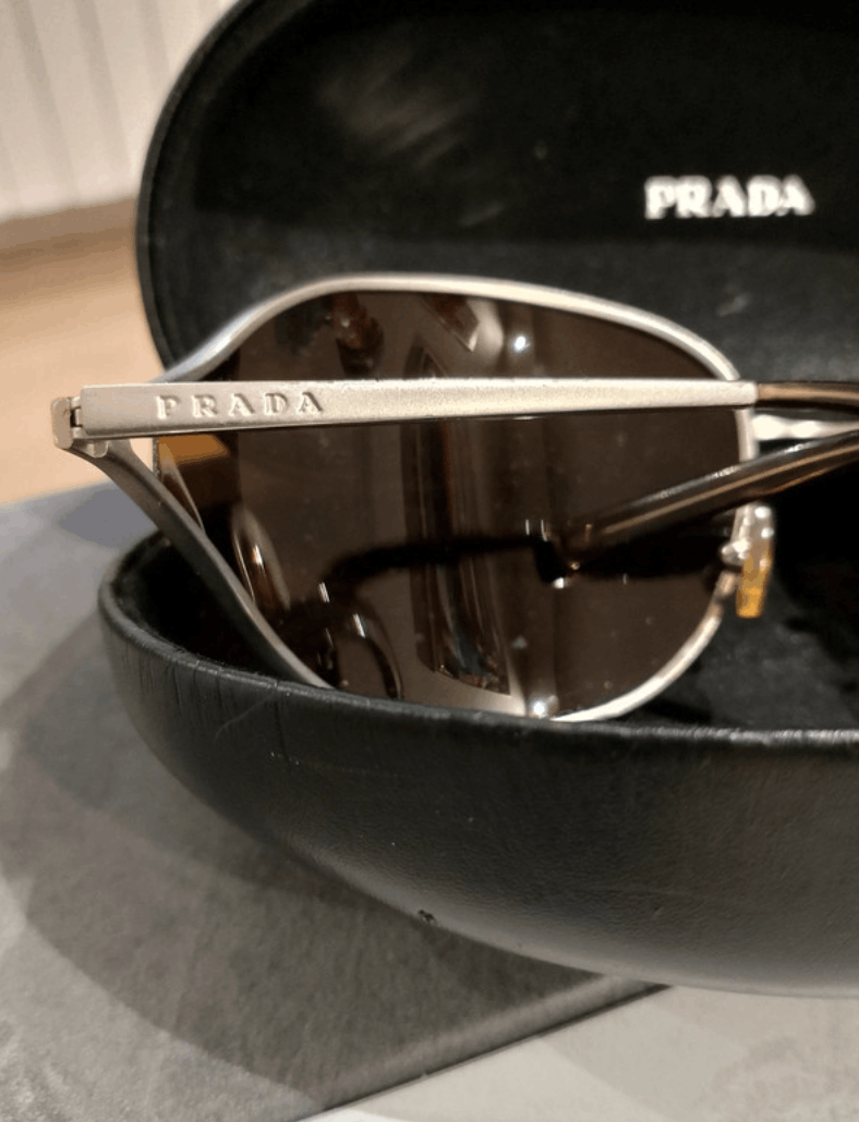 Prada × Vintage PRADA Sunglasses Rimless Sport Metal Frame Shield Wrap Size ONE SIZE - 9 Thumbnail