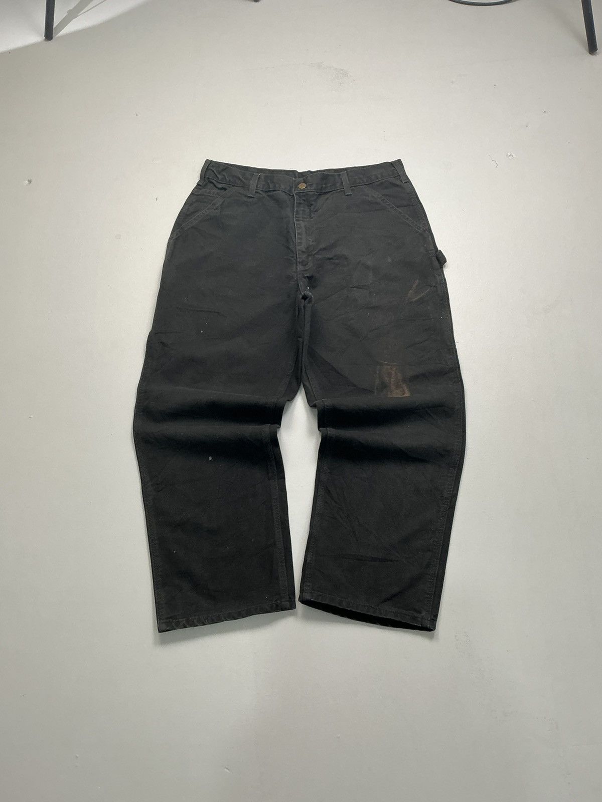 Carhartt Vintage Carhart B11 BLK Carpenter Workwear denim Size US 36 / EU 52 - 1 Thumbnail