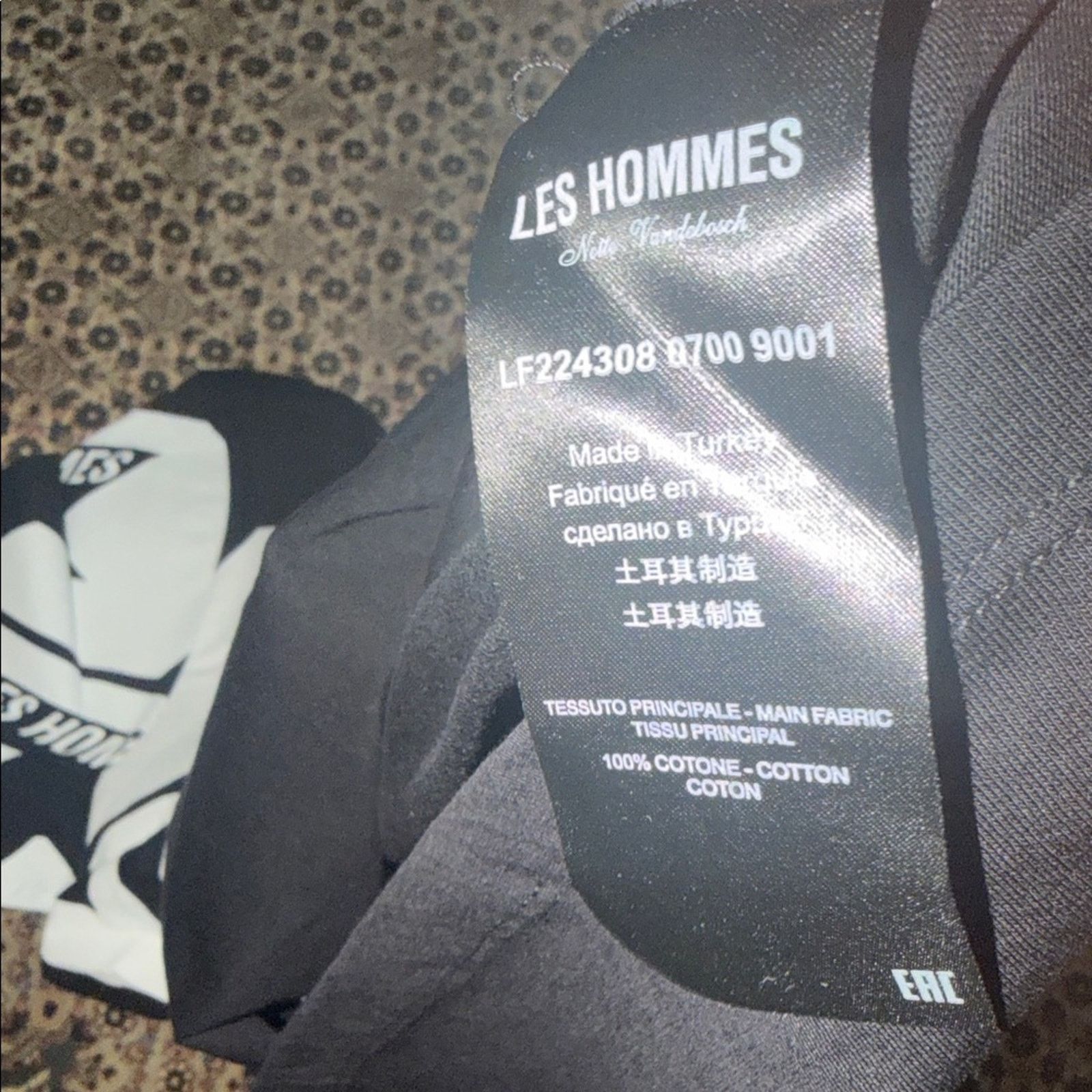 Les Hommes NWT Les Hommes Monochrome Graphic Tee Short Sleev Size XL Size US XL / EU 56 / 4 - 5 Thumbnail