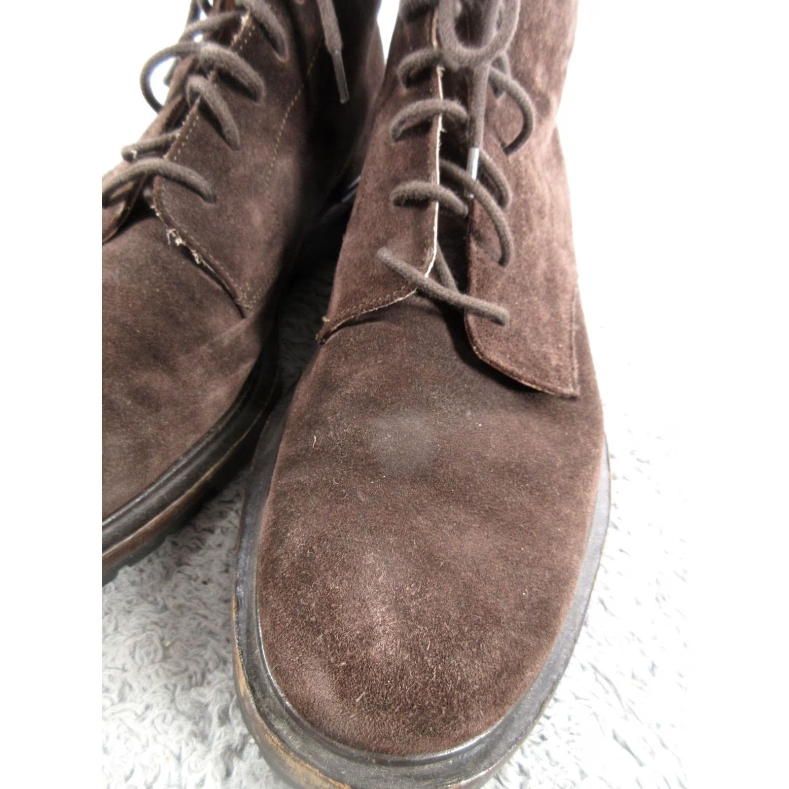 Koio KOIO Boots Mens Brown Combat Size Suede Lace Ankle Lug Sole Made Italy Size US 9 / EU 42 - 5 Thumbnail