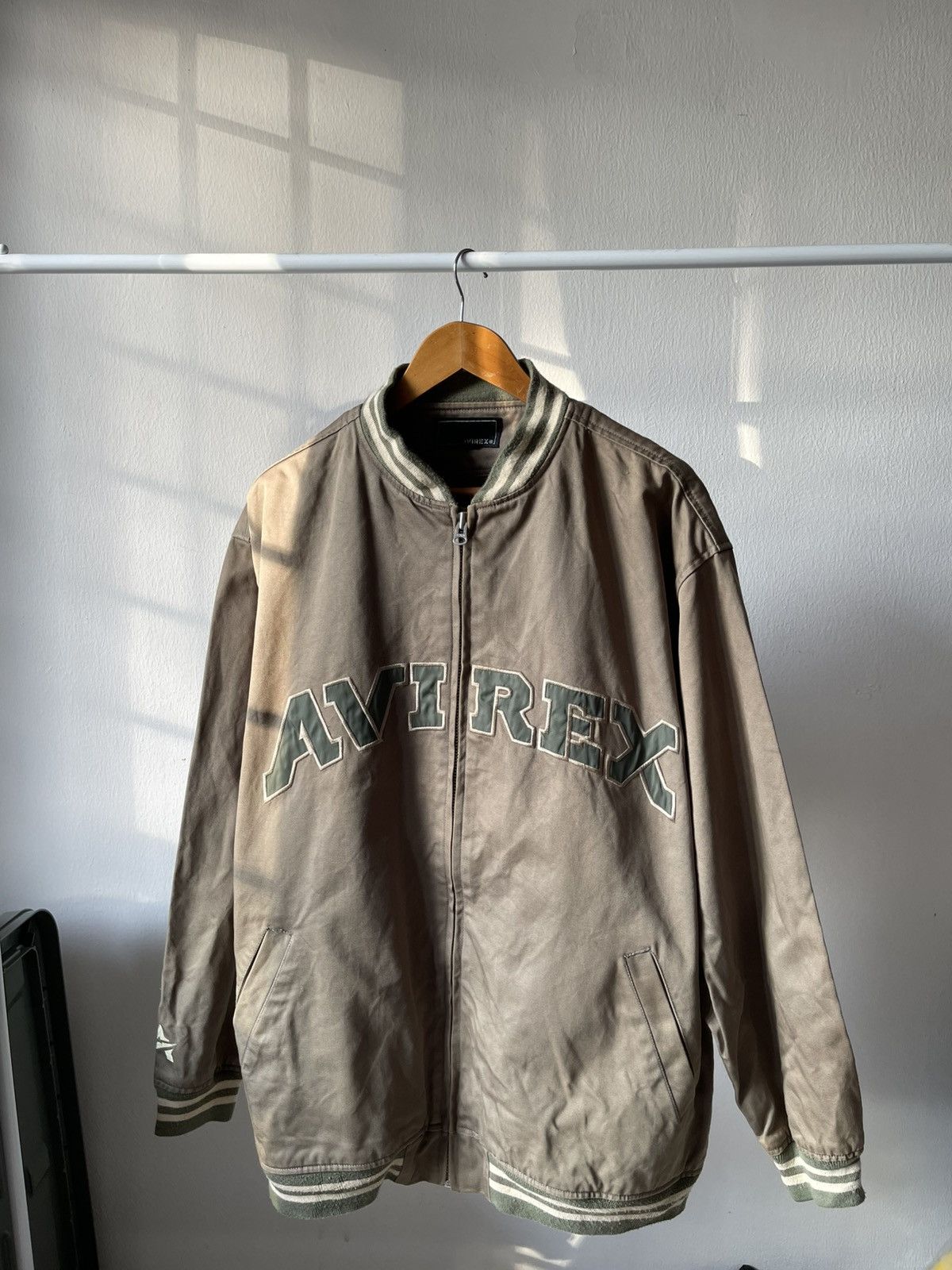 Avirex Vintage Avirex Green Army Zip Jacket A4 Size US XXL / EU 58 / 5 - 2 Thumbnail
