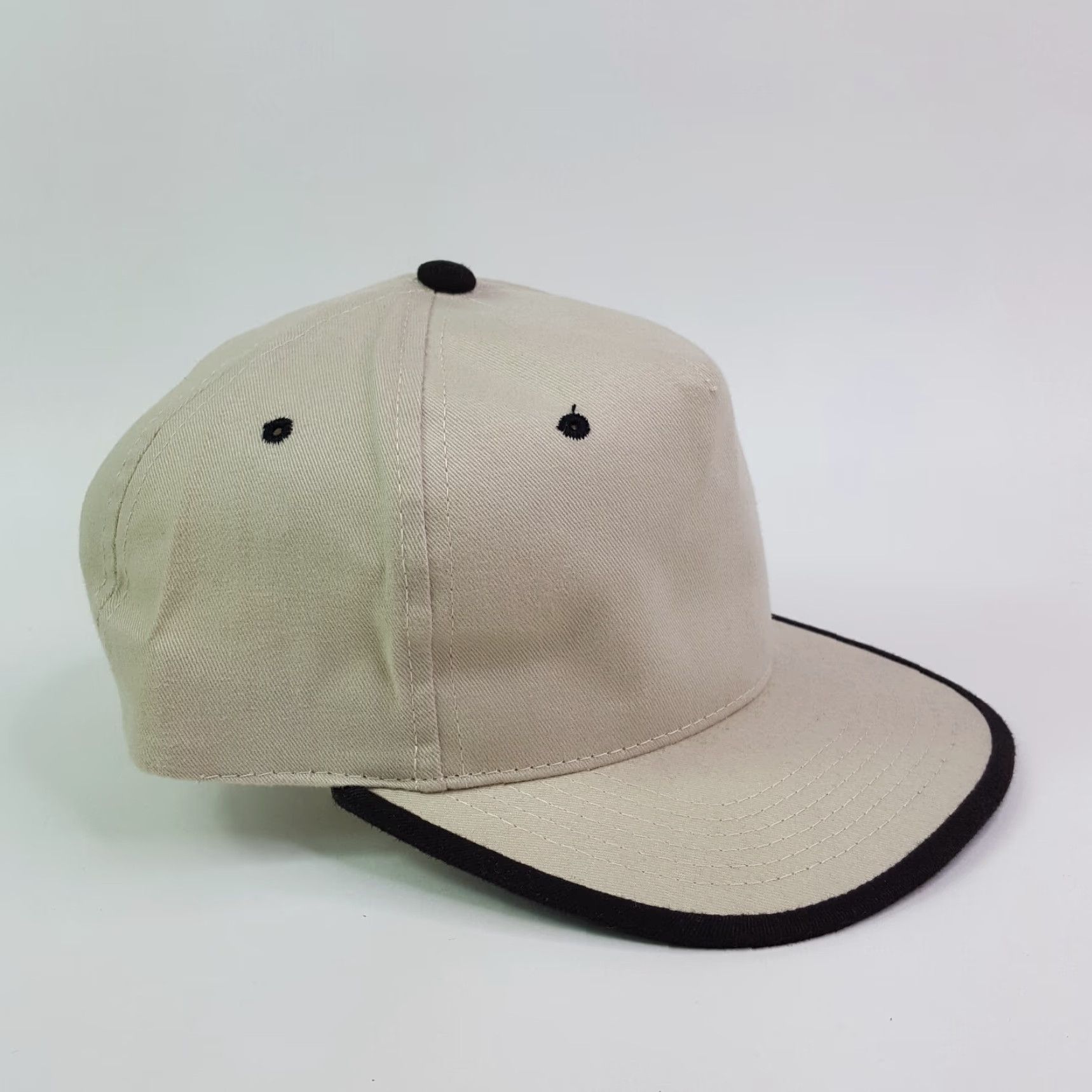 Vintage VINTAGE Outdoor Cap Beige Hat Twill Trucker Cap 90s Sports Casual Embroidered Adjustable Strap Baseball Men Mens Size ONE SIZE - 4 Thumbnail