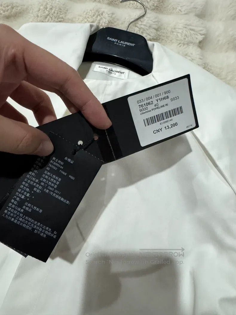 Saint Laurent Paris Saint Laurent Paris Large Butterfly Bow Shirt Size S / US 4 / IT 40 - 4 Thumbnail